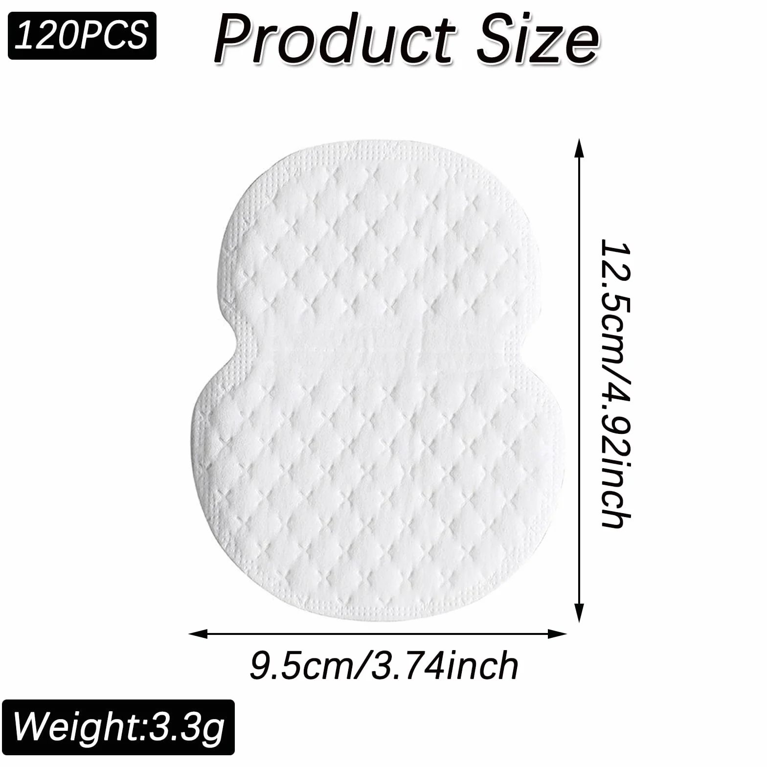 Pochłaniacze pod pachami 120 sztuk oddychające antyperspiracyjne