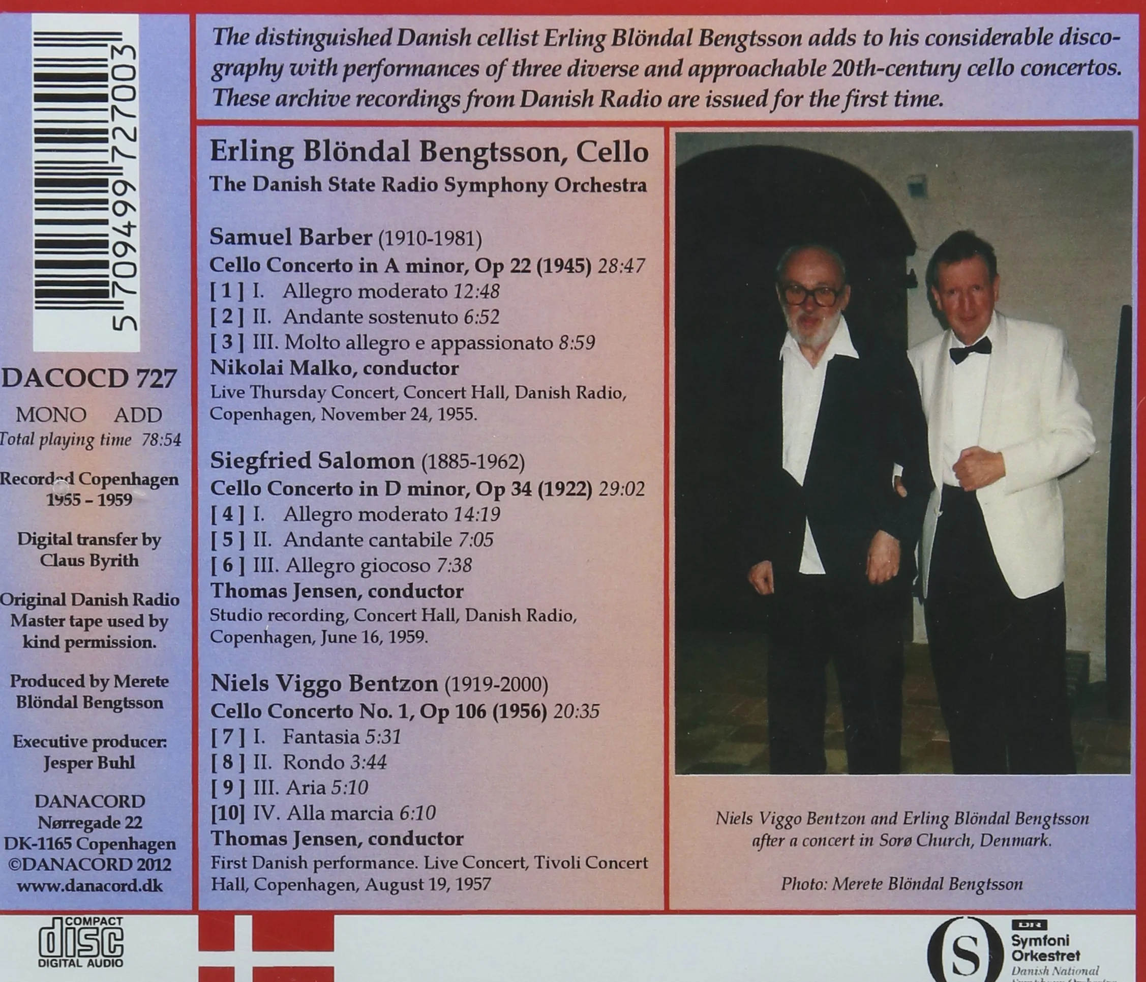 A Dr Tribute To Erling Blondal Bengtsson