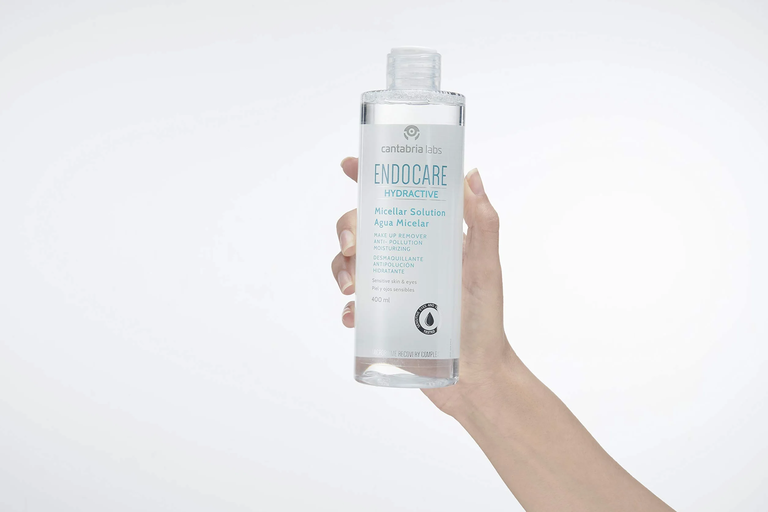 Endocare Hydractive Micelar Water 400 ml - Nawilżające oczyszczanie twarzy, demakijaż oczu i konturu