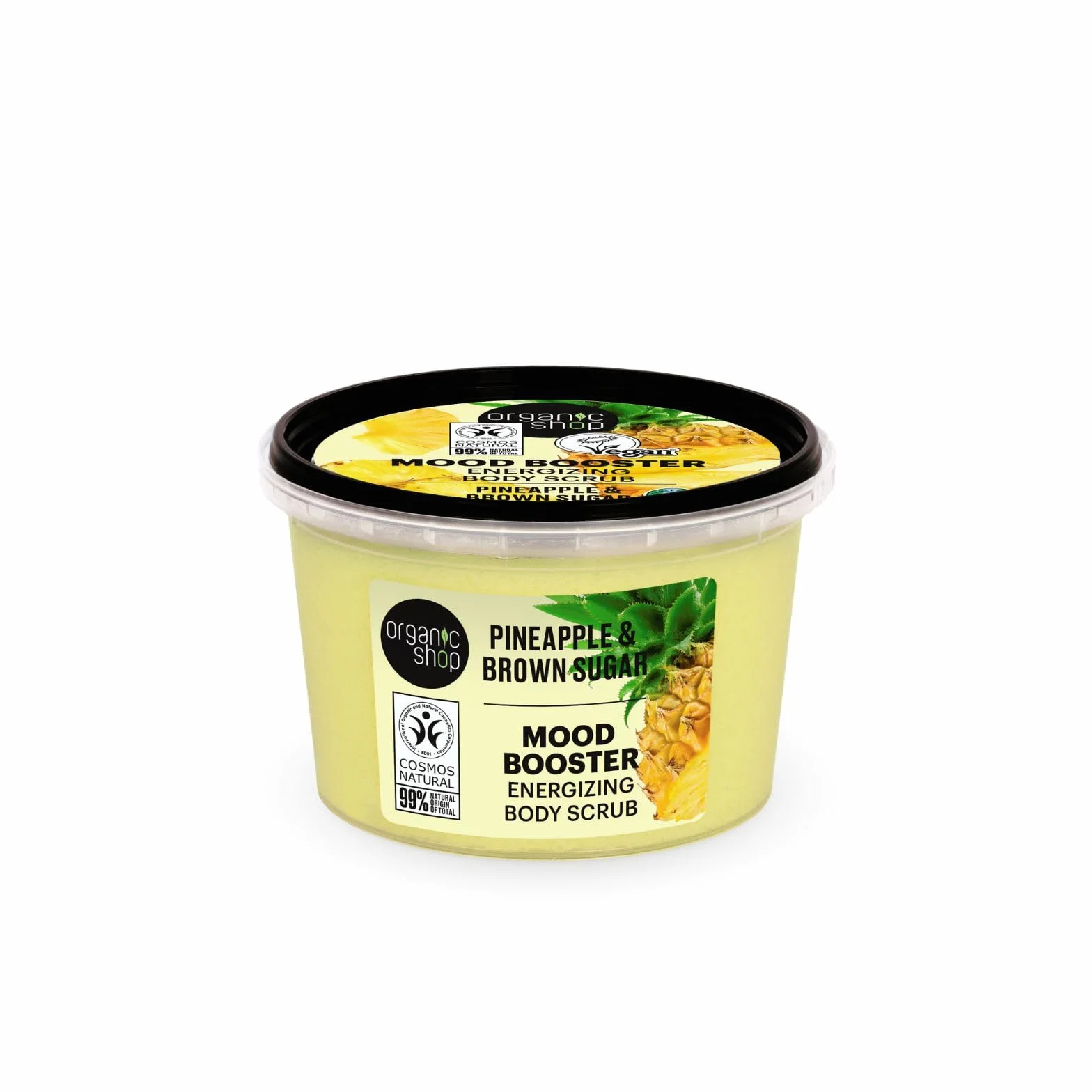 Organic Shop Peeling do ciała Ananas i Brązowy Cukier 250 ml