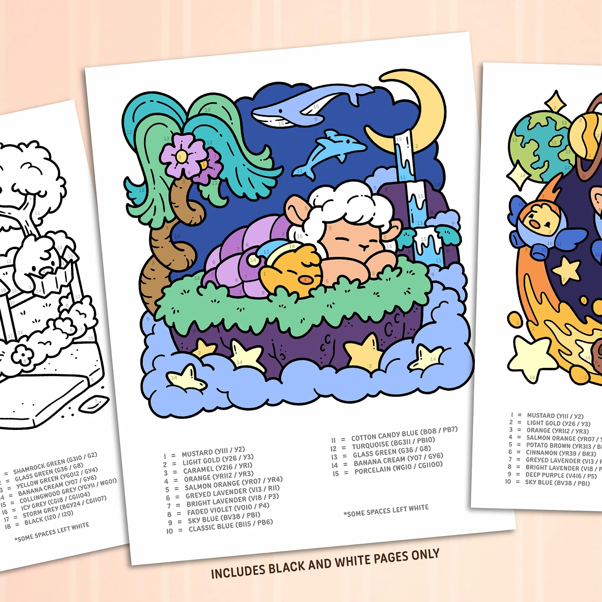 Cute & Cozy Color by Number: Coloring Book for Adults and Teens with Fun, Easy, and Relaxing Scenes to Complete Step by Step