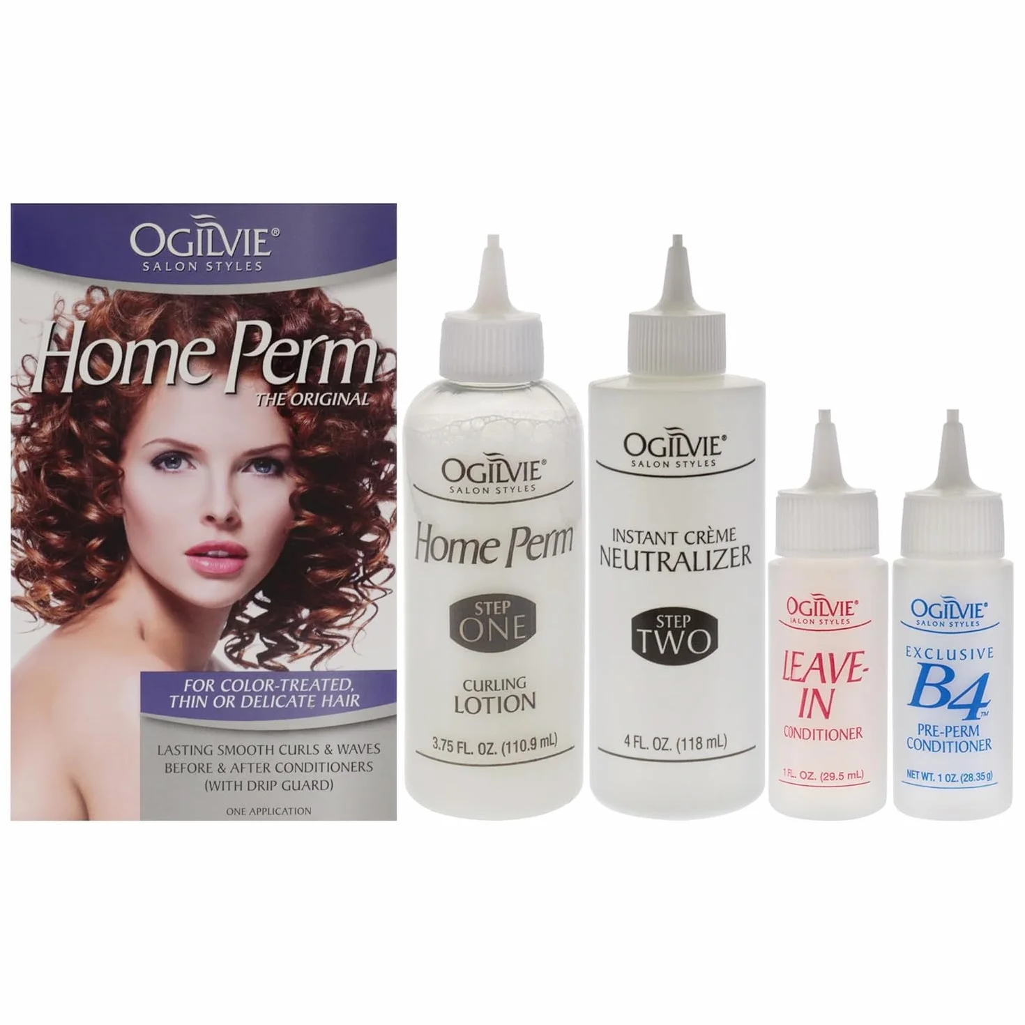 Ogilvie The Original Home Perm Zestaw permanentny do włosów długotrwałe loki i fale