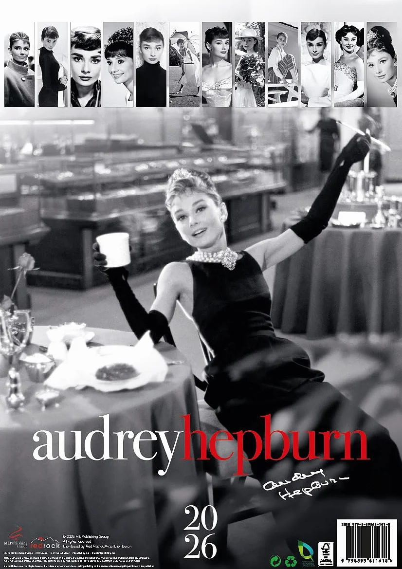 Audrey Hepburn 2026 - Calendrier - Calendario