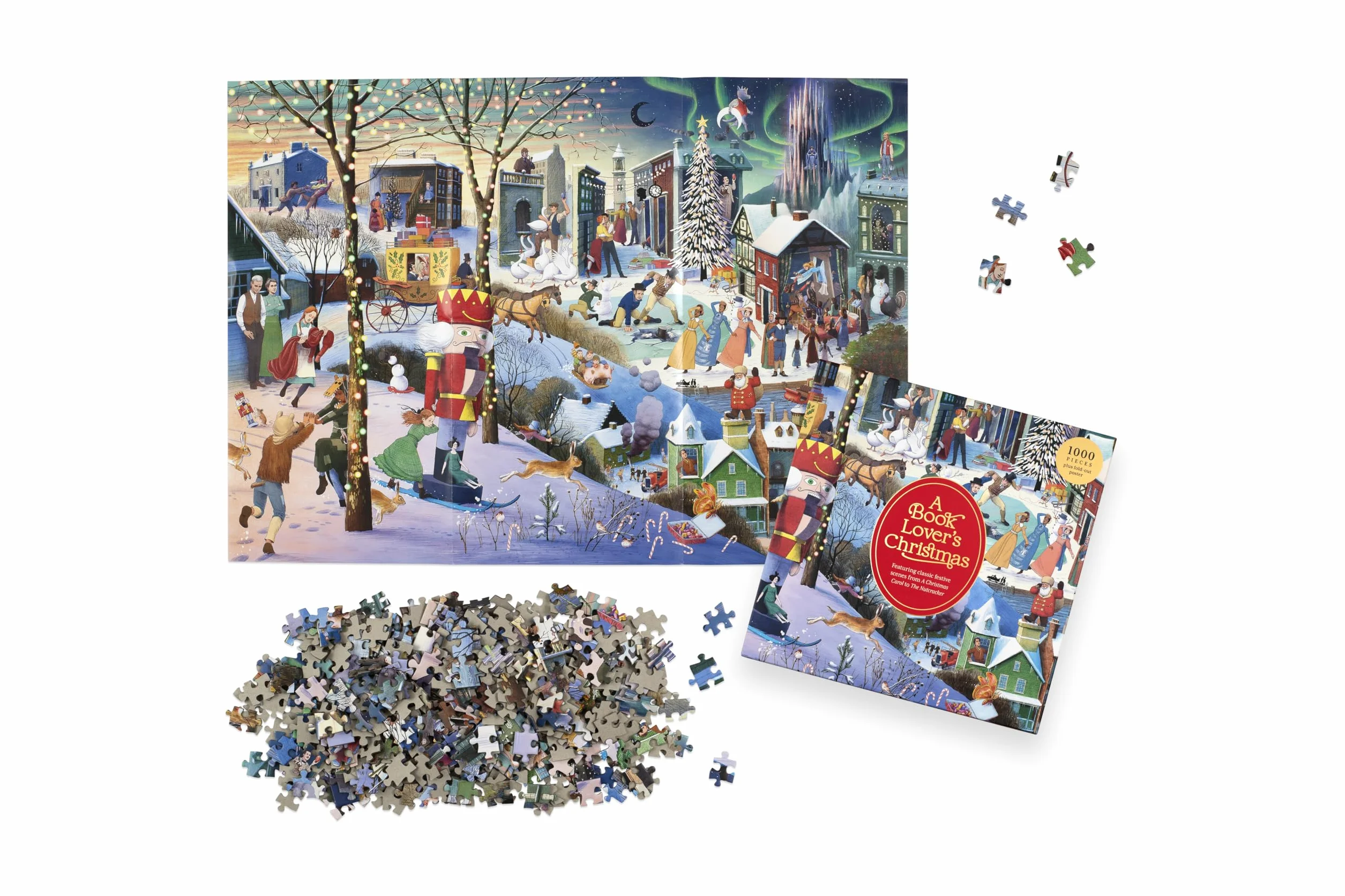 A Book Lover´s Christmas: 1000-piece jigsaw puzzle