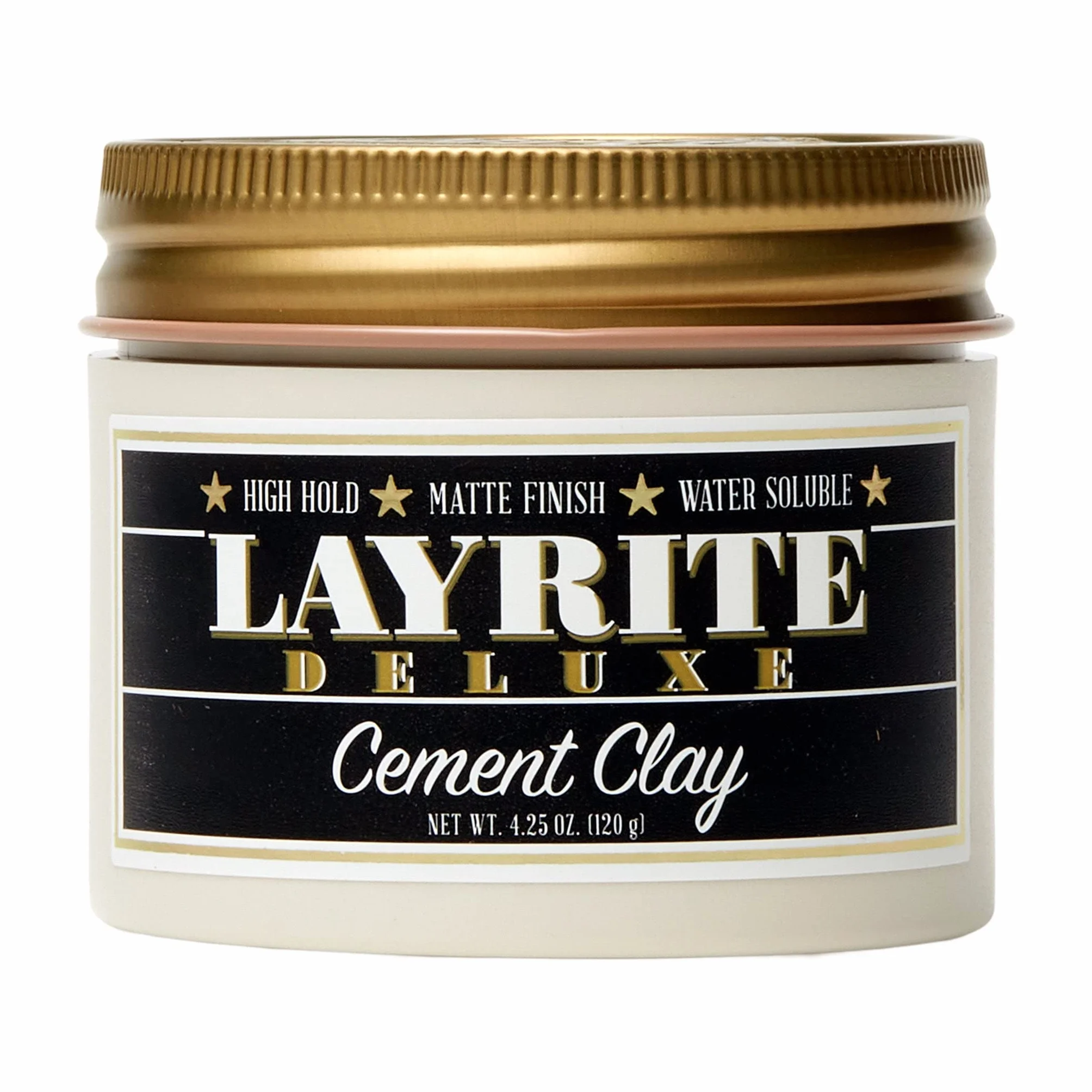 Pomada do włosów Layrite Cement Clay 120g | Glinka do włosów | Matowe wykończenie | Mocny Chwyt | Waniliowy Zapach |