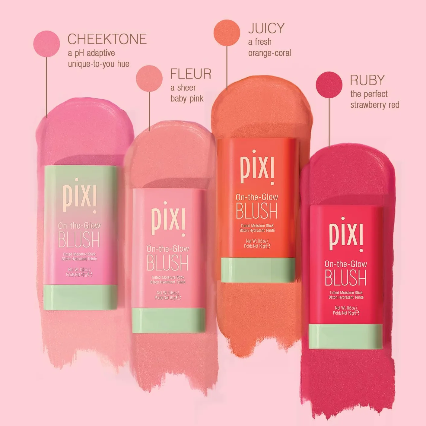 PIXI On-The-Glow Stick Blush 19 g Fleur