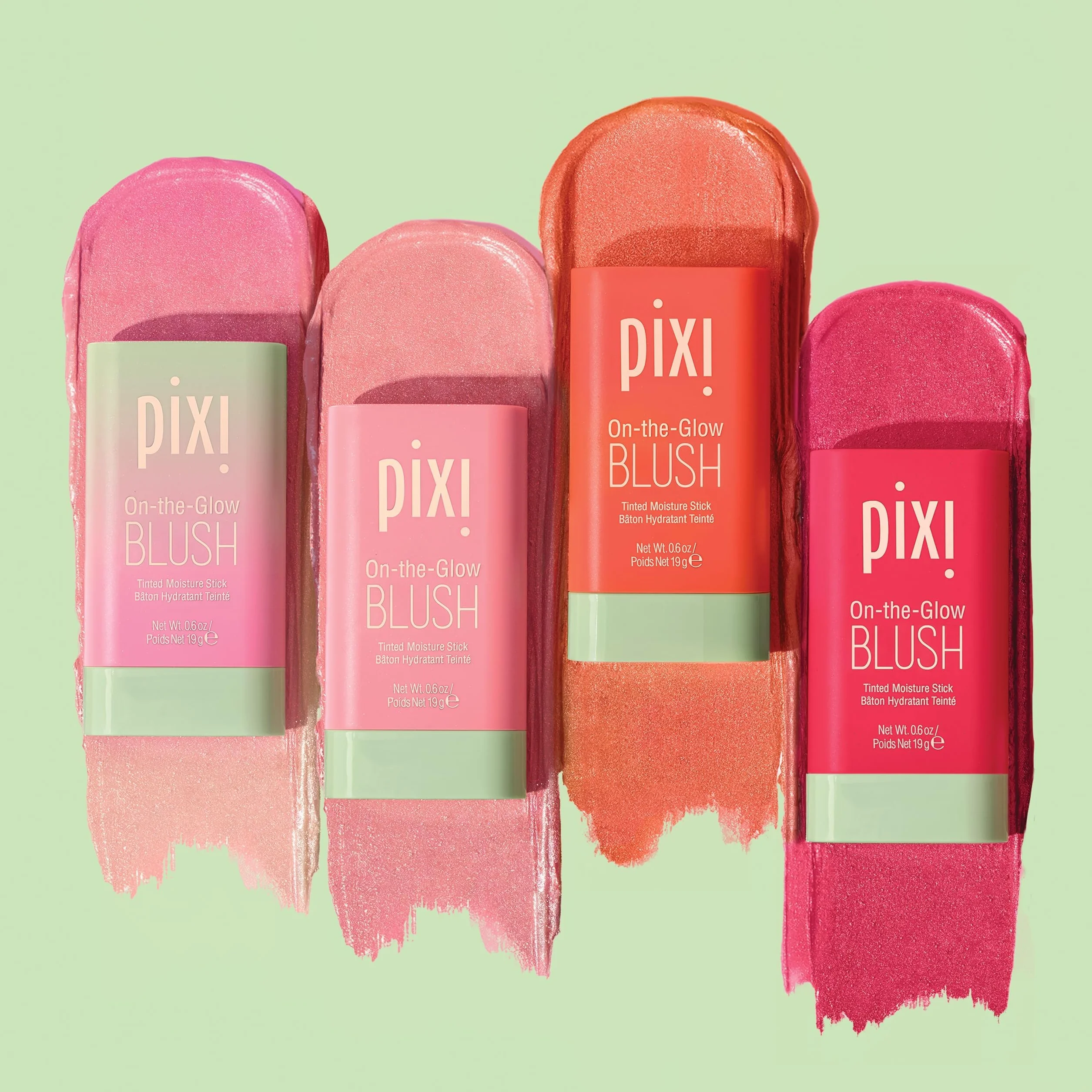 Pixi Beauty On-the-Glow Blush | Kolor: Ruby | Kolorowy nawilżający róż do policzków i ust | Z żeń-szeniem, aloesem i ekstraktami z owoców | Bez parabenów | 19 g / 0,6 uncji