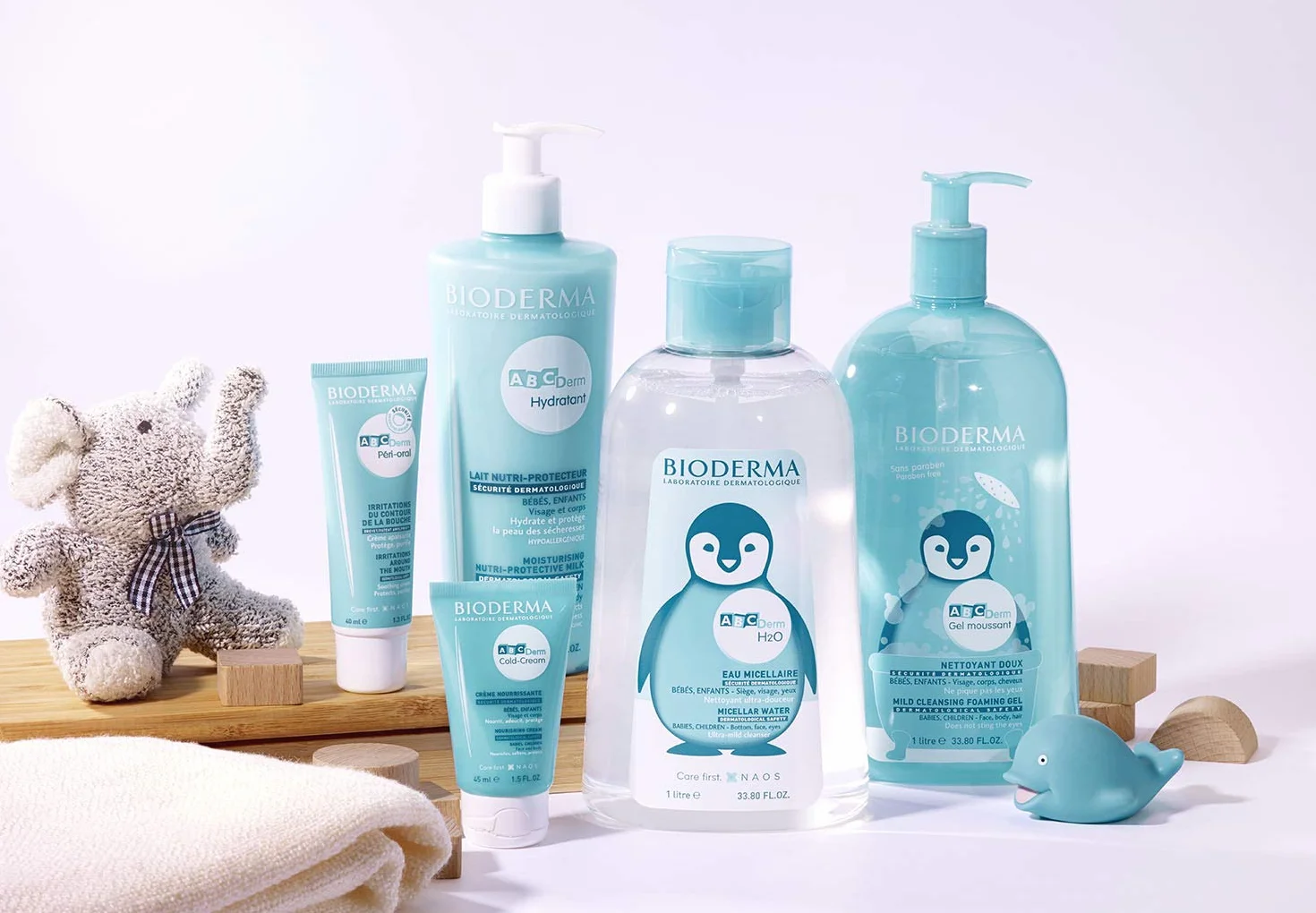 BIODERMA ABC DERM Roztwór micelarny H2O 1l