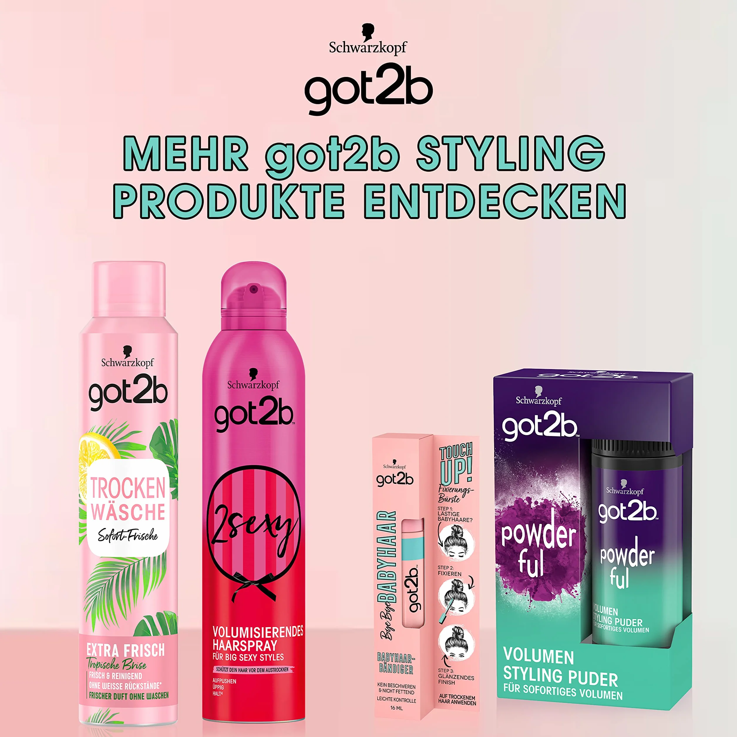 Schwarzkopf Got2B Touch Up Grzebyk, 1 opakowanie (1 x 16 ml)