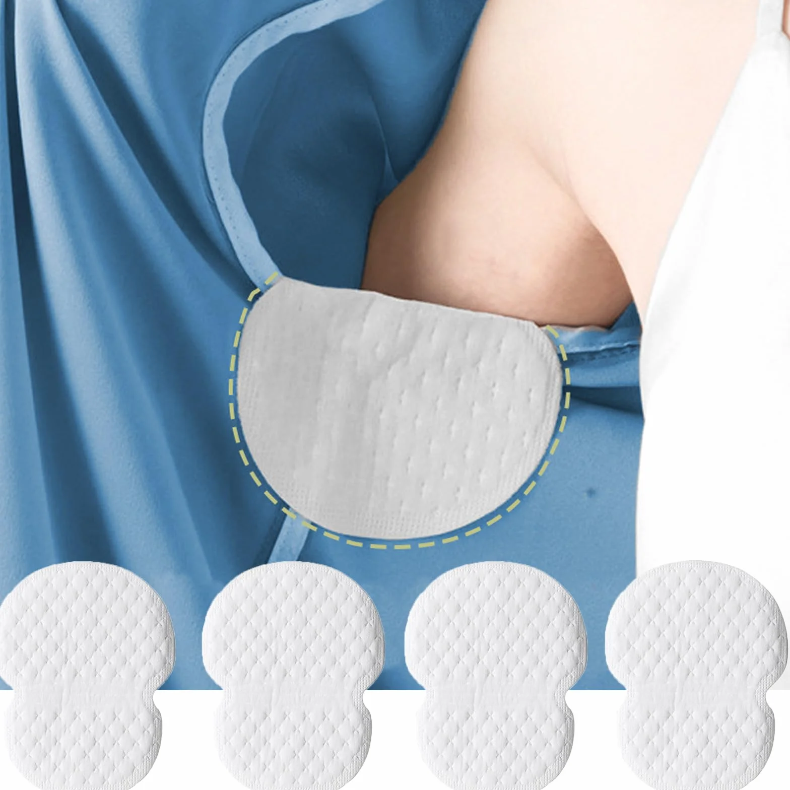 Pochłaniacze pod pachami 120 sztuk oddychające antyperspiracyjne
