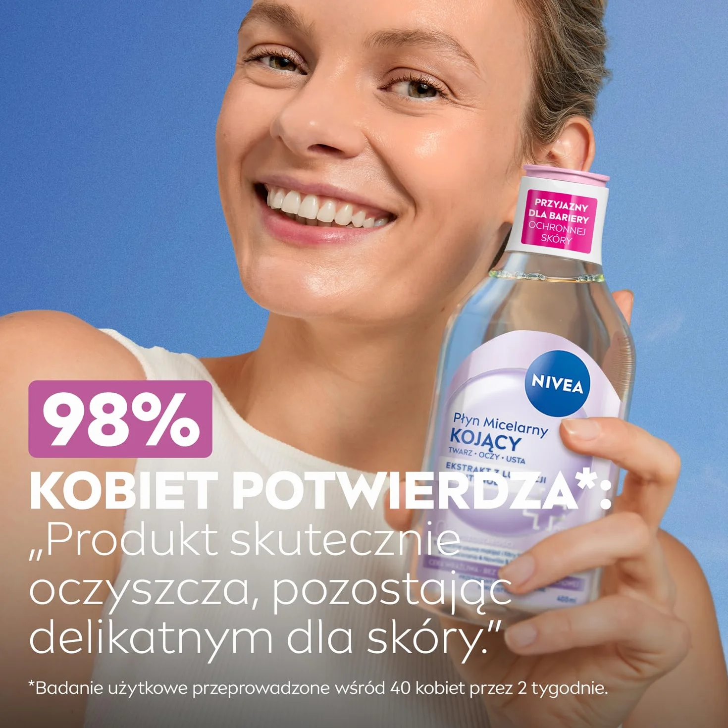NIVEA Kojący płyn micelarny dla cery wrażliwej z Kompleksem Aminokwasowym i Dekspantenolem 400 ml