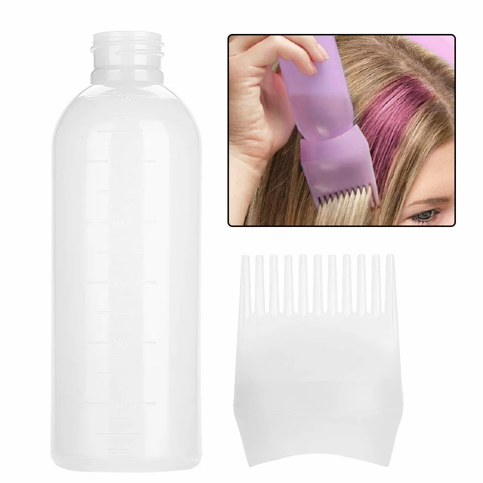 160ml Szczotka do Butelek Aplikator Narzędzie Butelka Olejku do Włosów Dozownik Biały