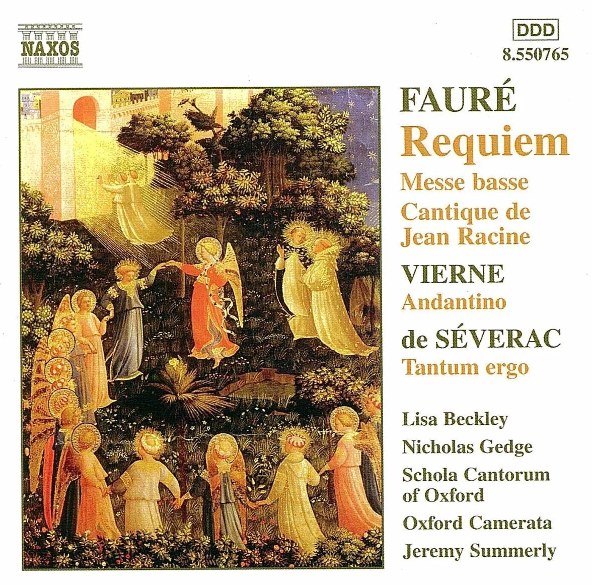 Requiem/Andantino/Tantum Ergo/Messe Basse/Cantique De Jean Racine