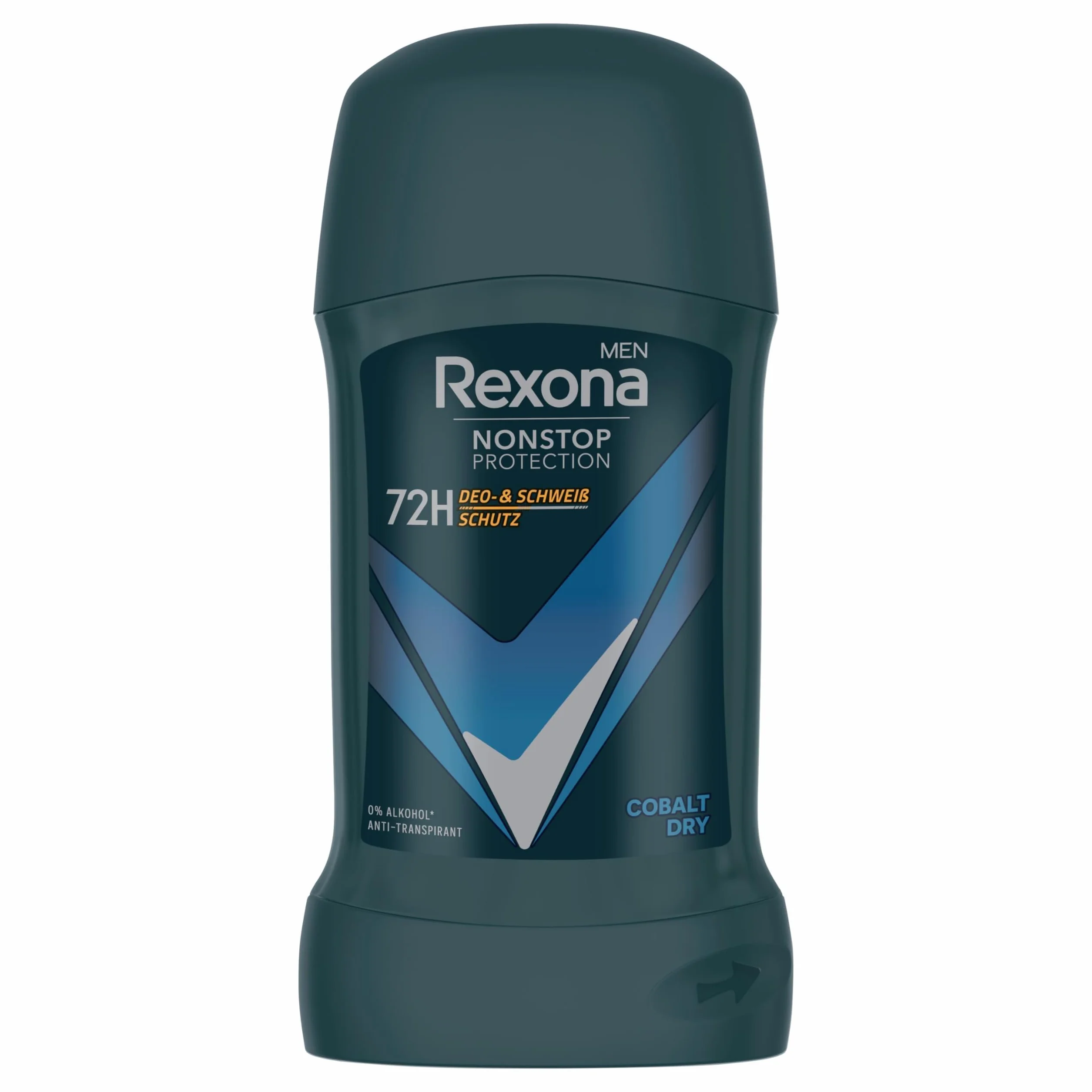 Rexona Men Nonstop Protection Deo Stick Cobalt Dry Anti Transpirant z 72-godzinną ochroną przed potem i zapachem ciała, 50 ml