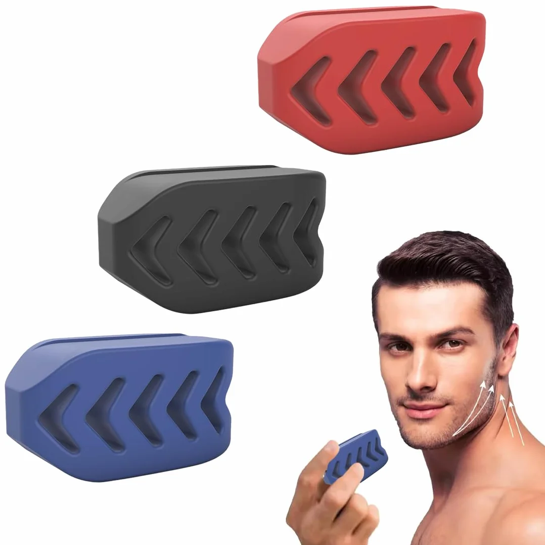 3 Ćwiczenia szczęki, silikonowe ćwiczenia szczękowe dla kobiet i mężczyzn, stworzyć ładną szczękę, Jawliner, Jaw Trainer