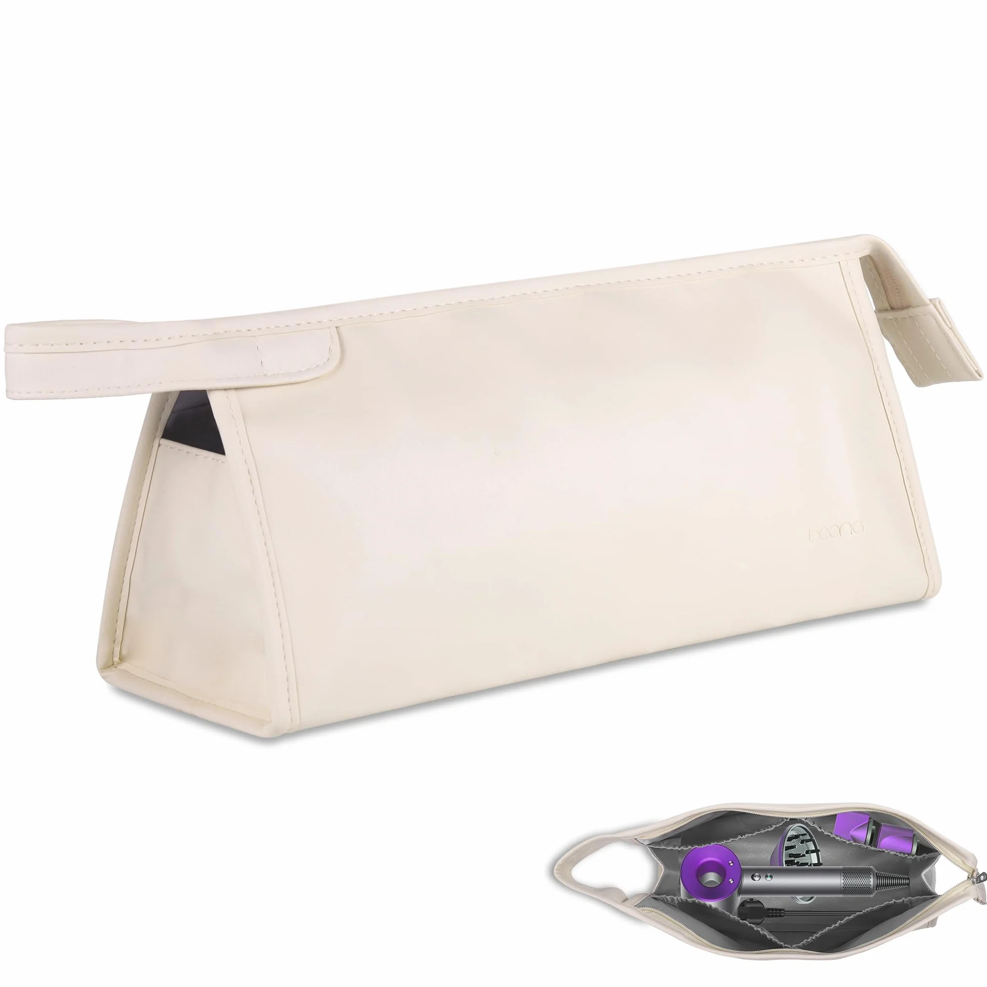 Przenośna torba na podróże kompatybilna z suszarką do włosów Dyson Airwrap Supersonic, skrzynka transportowa z poliuretanu na narzędzie do włosów Shark Flexstyle Airstraight, torba organizująca na
