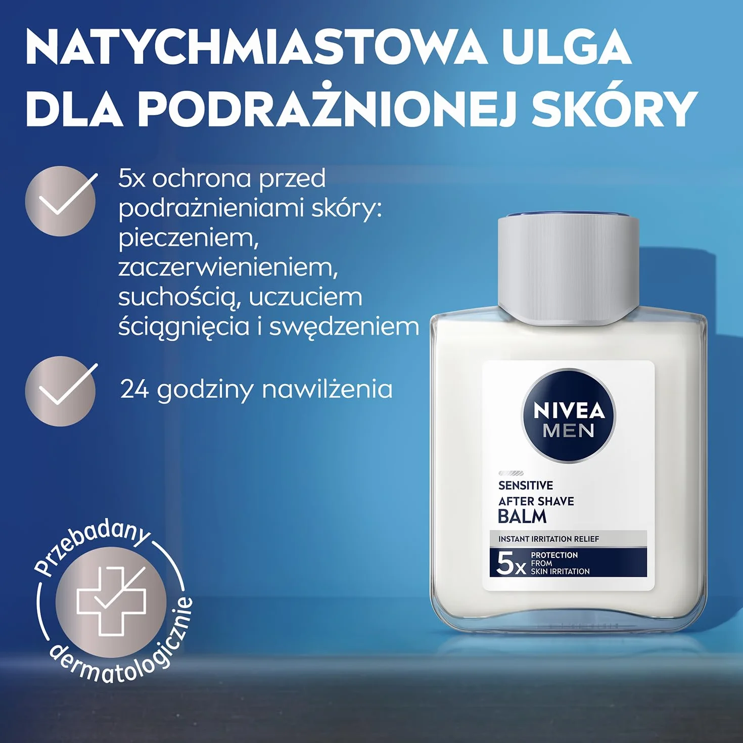 NIVEA MEN Sensitive Łagodzący balsam po goleniu z wyciągiem z rumianku 100 ml