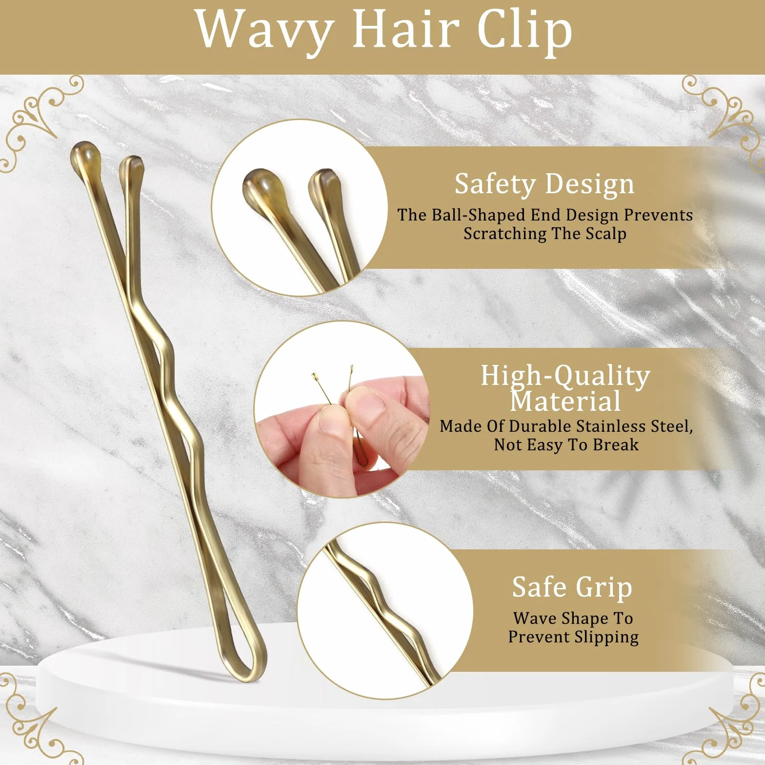 50 sztuk małych spinek do włosów 3,5 cm, wsuwki do włosów, małe spinki do włosów, mini Bobby Pins, falowane wsuwki do włosów, metalowe spinki do włosów dla kobiet, dziewcząt, dzieci, kokówki