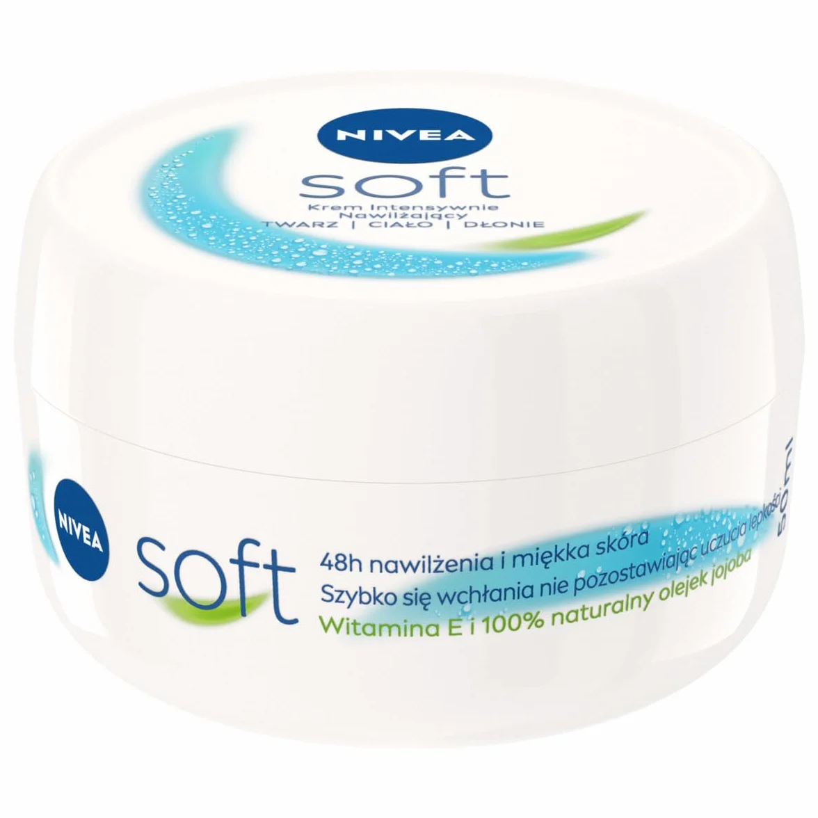 NIVEA Soft Intensywnie nawilżający krem do ciała i rąk 50 ml