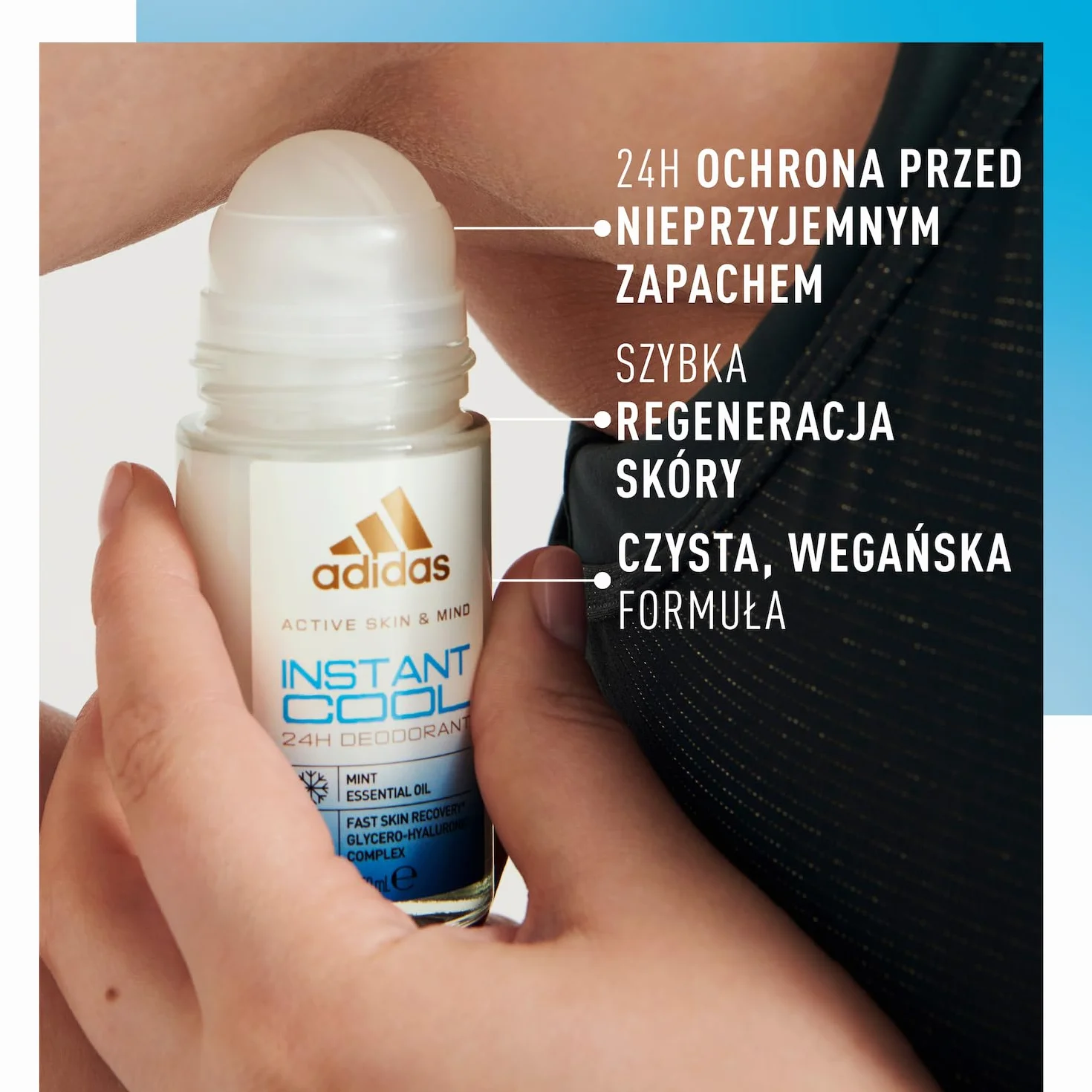 Adidas Active Skin & Mind Instant Cool dezodorant w kulce 50 ml