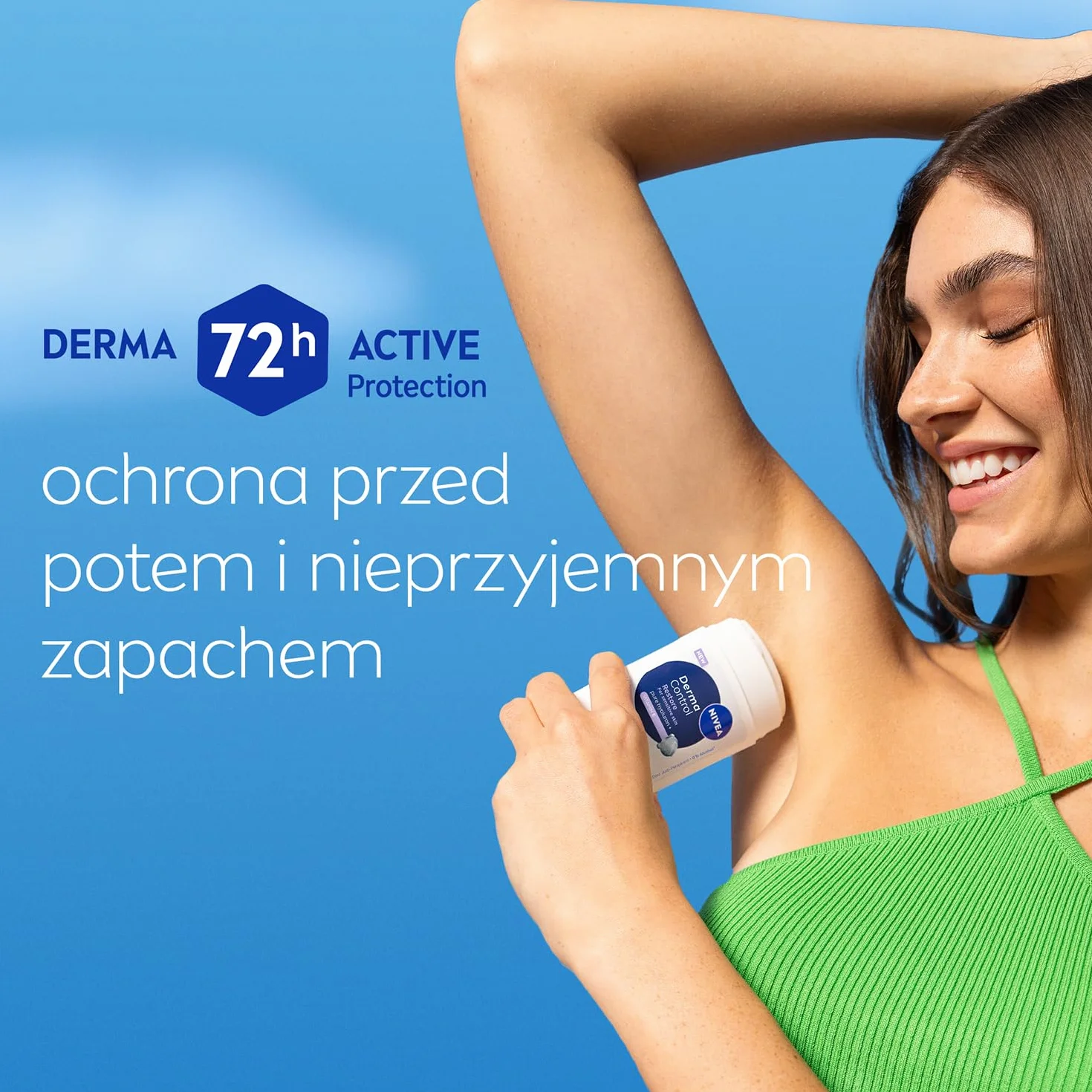 NIVEA Derma Control Restore Antyperspirant dla kobiet sztyft - 72h ochrony z kwasem hialuronowym i witaminą E, 50 ml