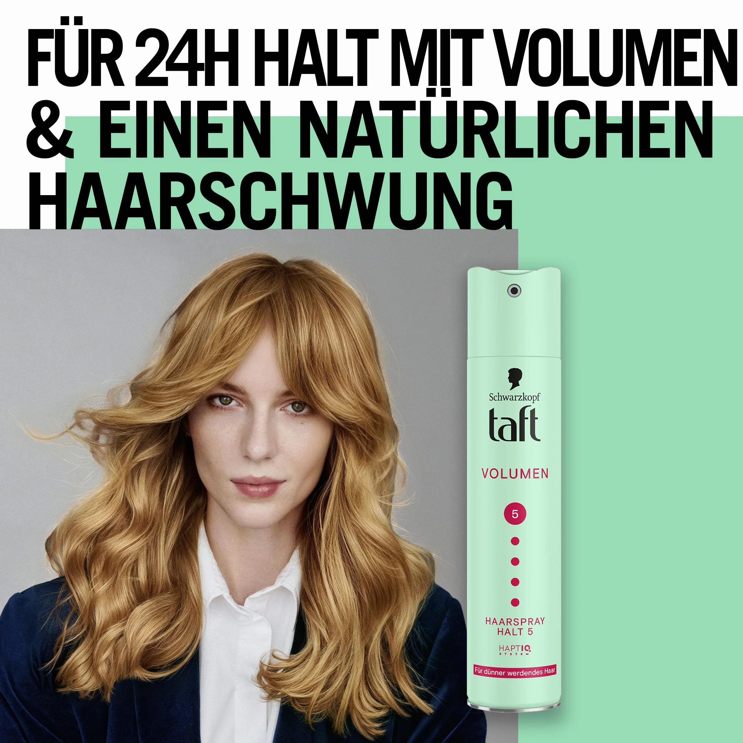 Schwarzkopf TAFT lakier do włosów o objętości (250 ml), 5 stopni utrwalenia, do stylizacji włosów cienkich i cienkich, wegańska formuła*