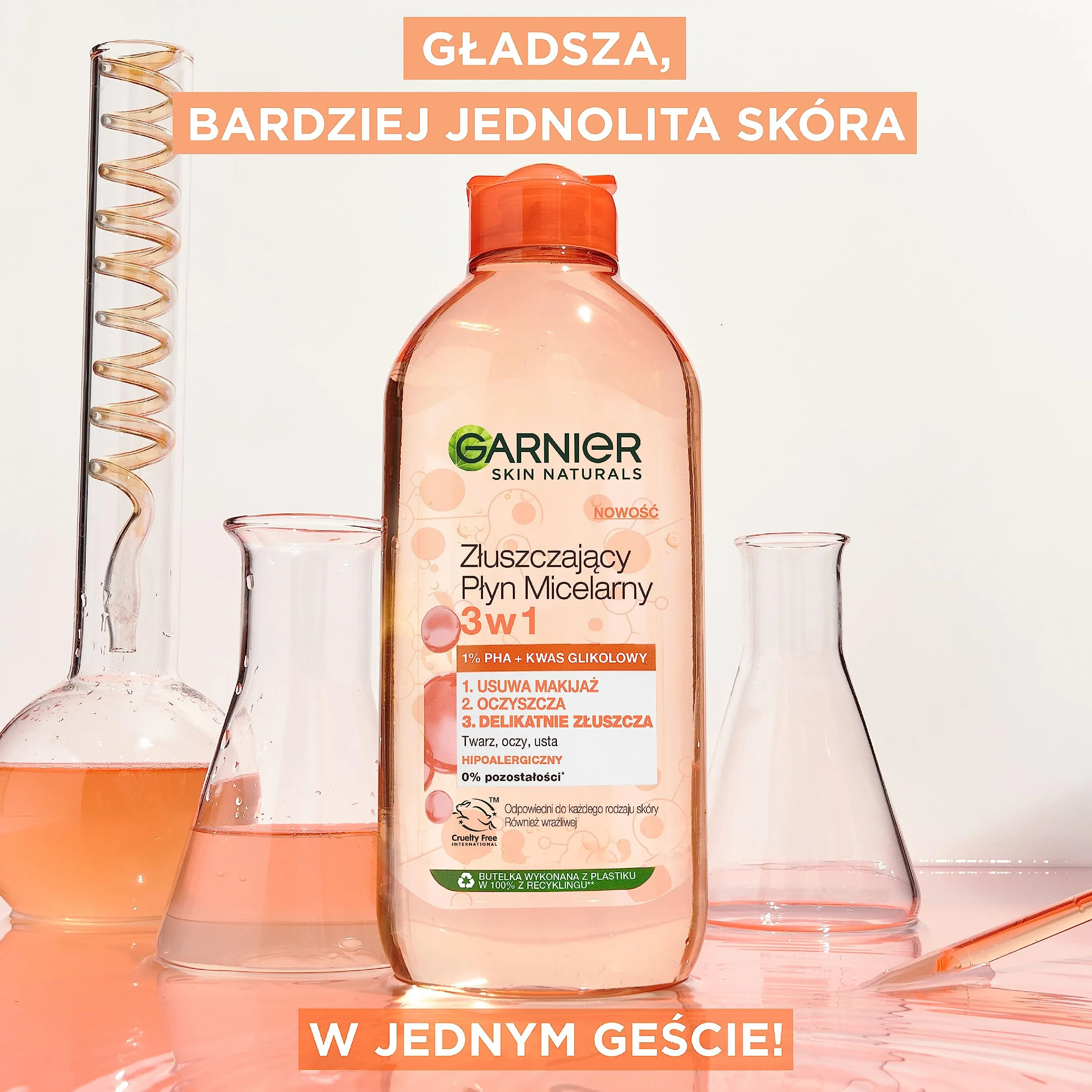 Garnier Skin Naturals Złuszczający Płyn Micelarny 3w1 400ml