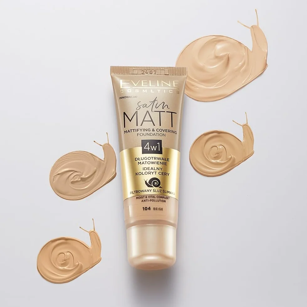 Eveline Cosmetics Satin Matt Podkład matujący No 103 natural