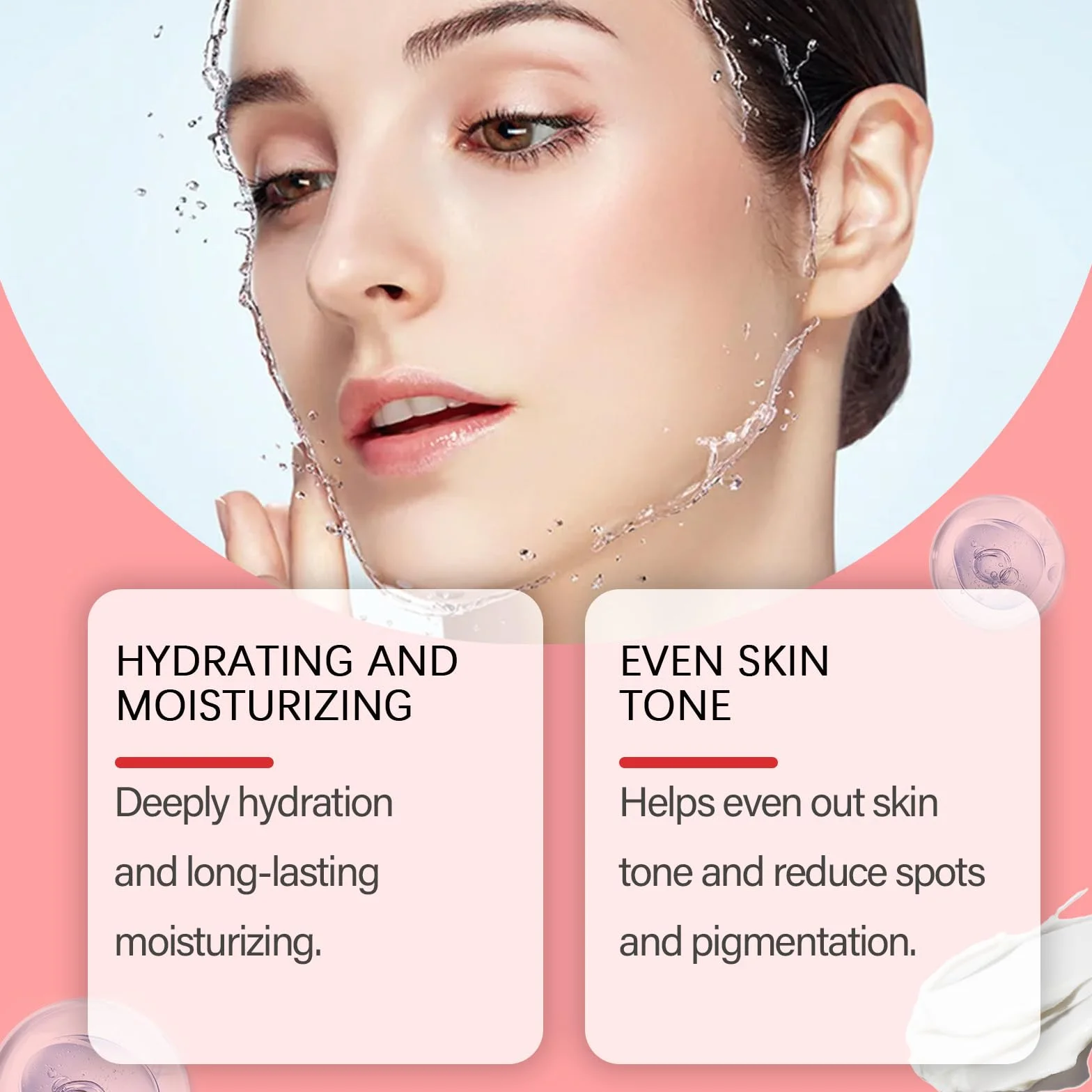 Aobenz serum wybielające i usuwające piegi, Aobenz Dark Spot Remover do twarzy, serum wybielające nawilżające, krem nawilżający do redukcji zmarszczek (2 szt.)