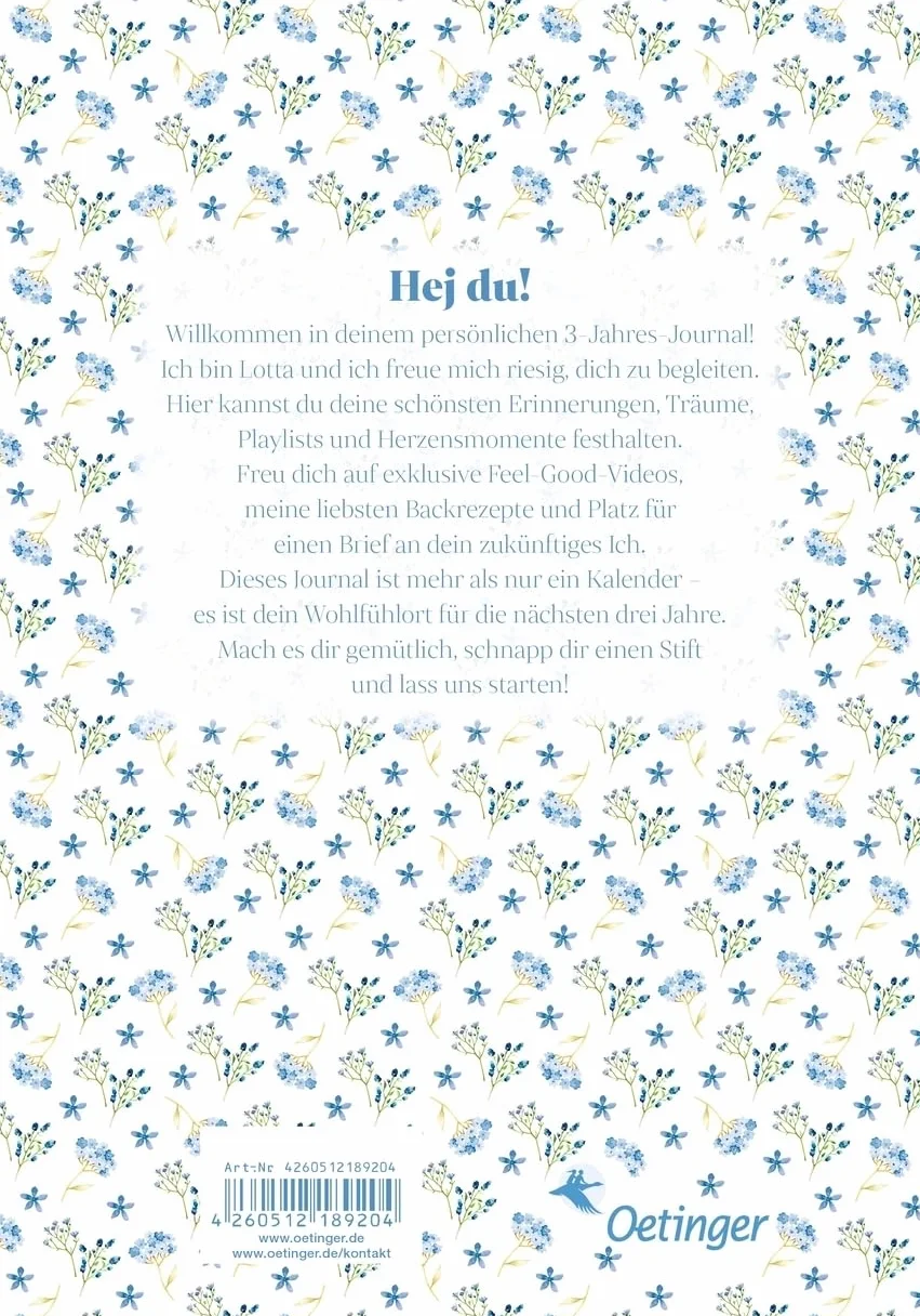 Hej, Leben. Mein Journal: 3 Jahre voller Erinnerungen mit Lotta Stichler