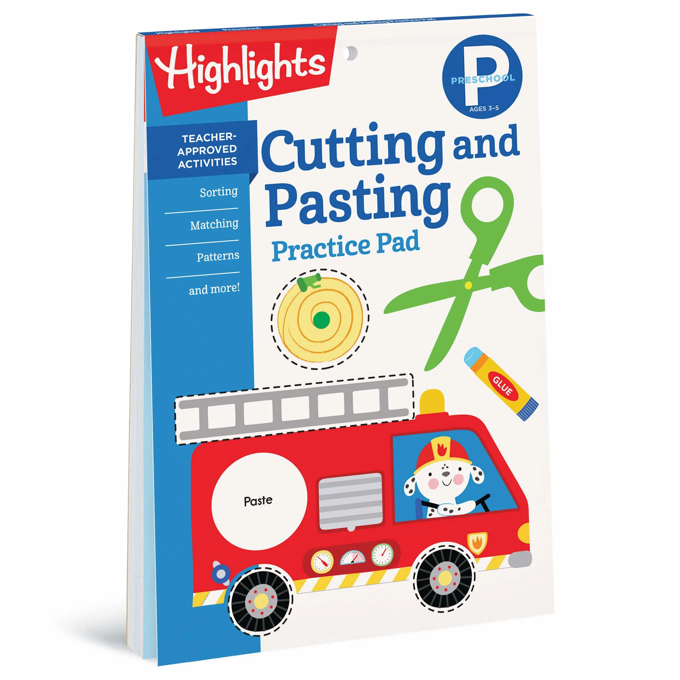 Preschool Cutting and Pasting: Scissor Skills Activity Book for Preschoolers to Practice Cutting Paper, Sort, Match, Find Patterns and More