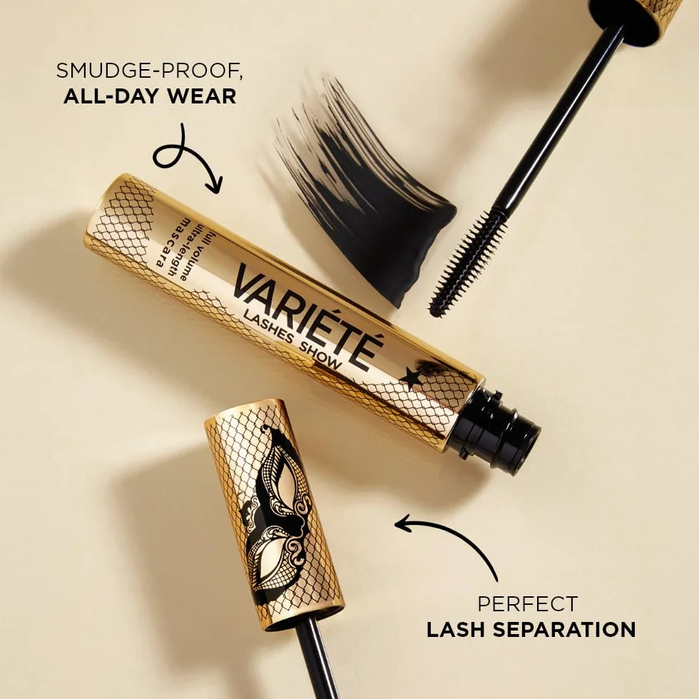 Eveline Cosmetics Variété Lashes Show długotrwały tusz do rzęs zwiększający objętość 10ml Czarny
