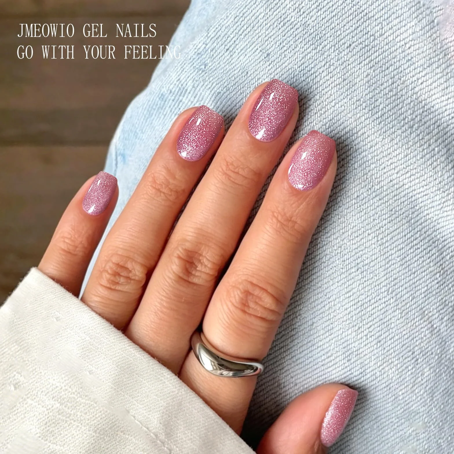 Półutwardzony żel naklejki różowy biały Nail Art Stickers Decor