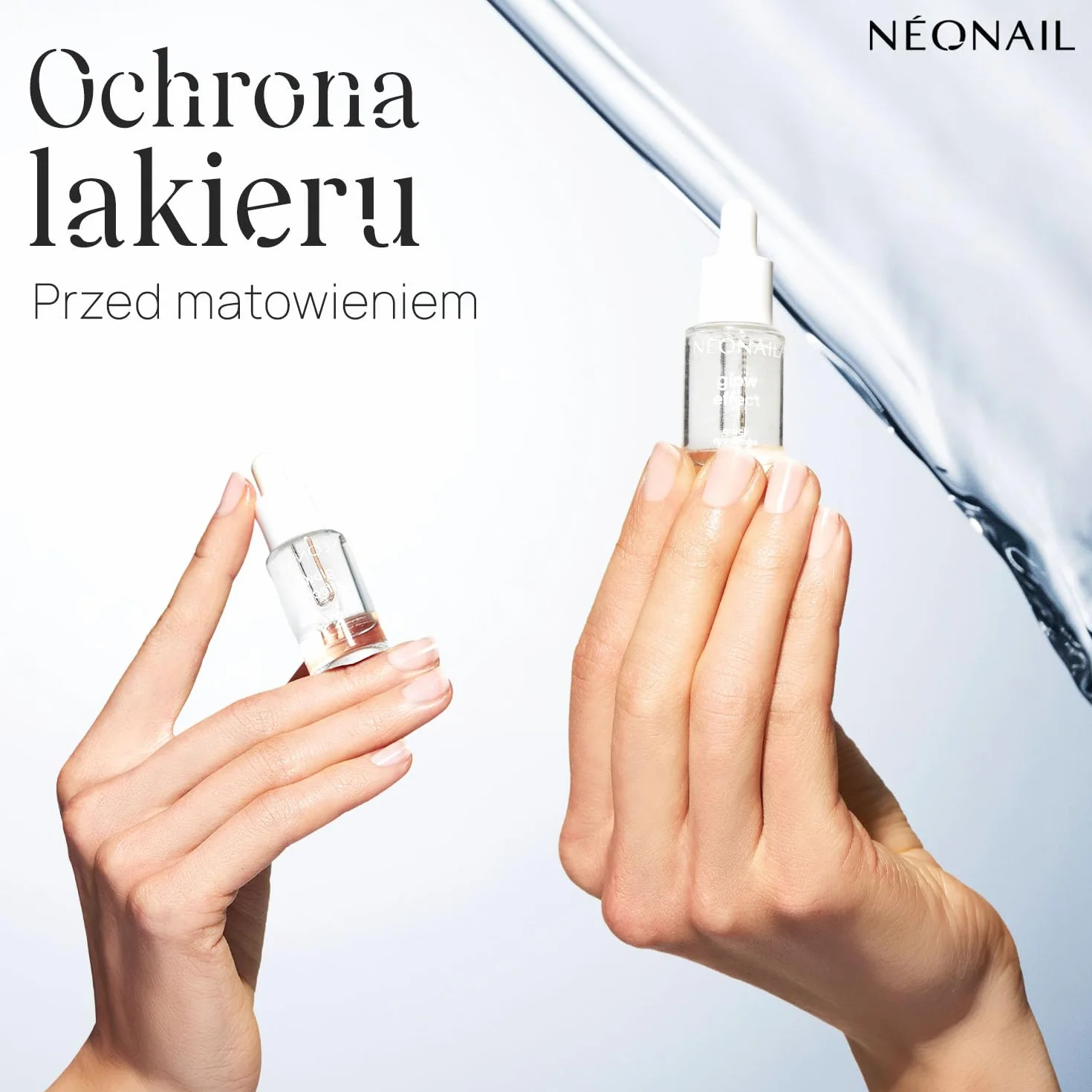 NÉONAIL Glow Effect Quick Dry Drops Wysuszacz do Lakieru Klasycznego 6,5 ml