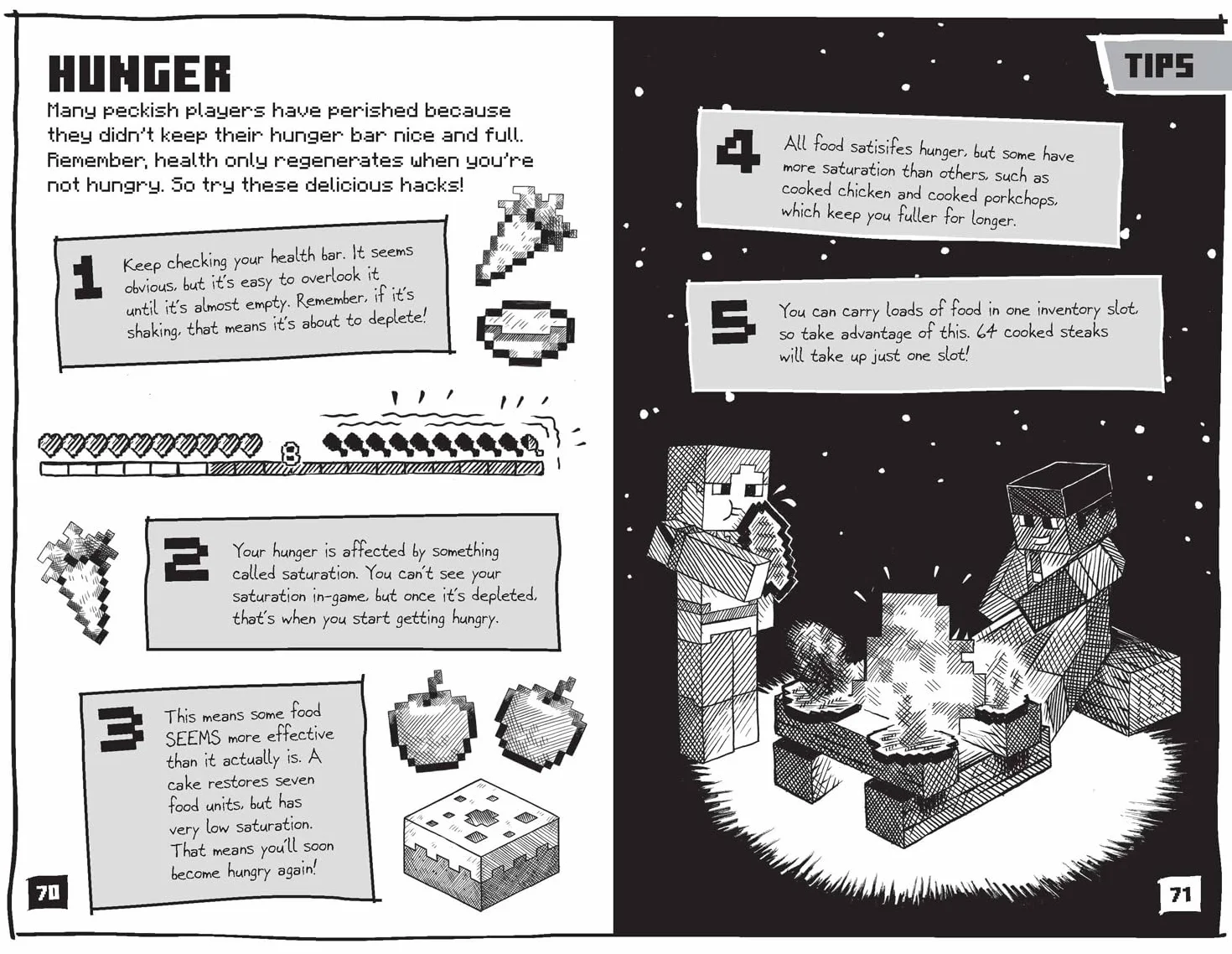 Minecraft Tips, Tricks and Hacks: The official illustrated guide to Minecraft. Full of gaming tips, it’s the perfect gift for kids and families to enjoy!