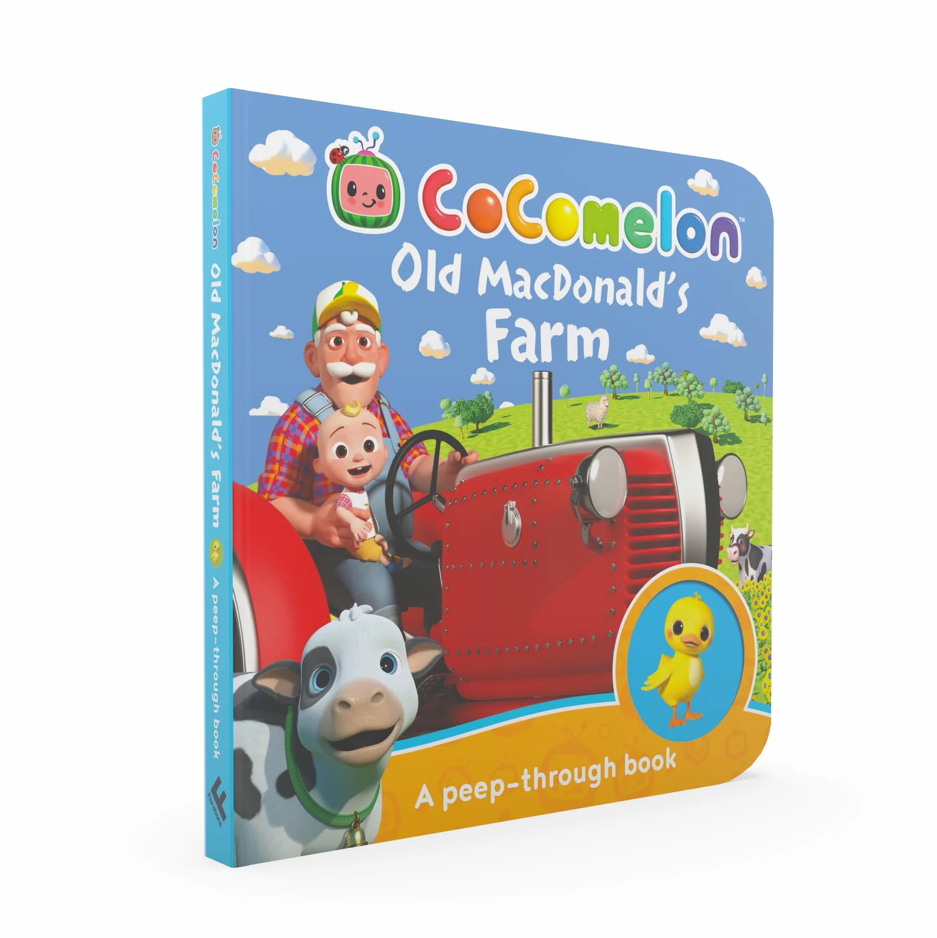 Cocomelon: Old MacDonald’s Farm: A peep-through book: Learn fun animal sounds with JJ and Grandpa in this interactive illustrated board book for kids aged 1, 2, 3 and 4 years