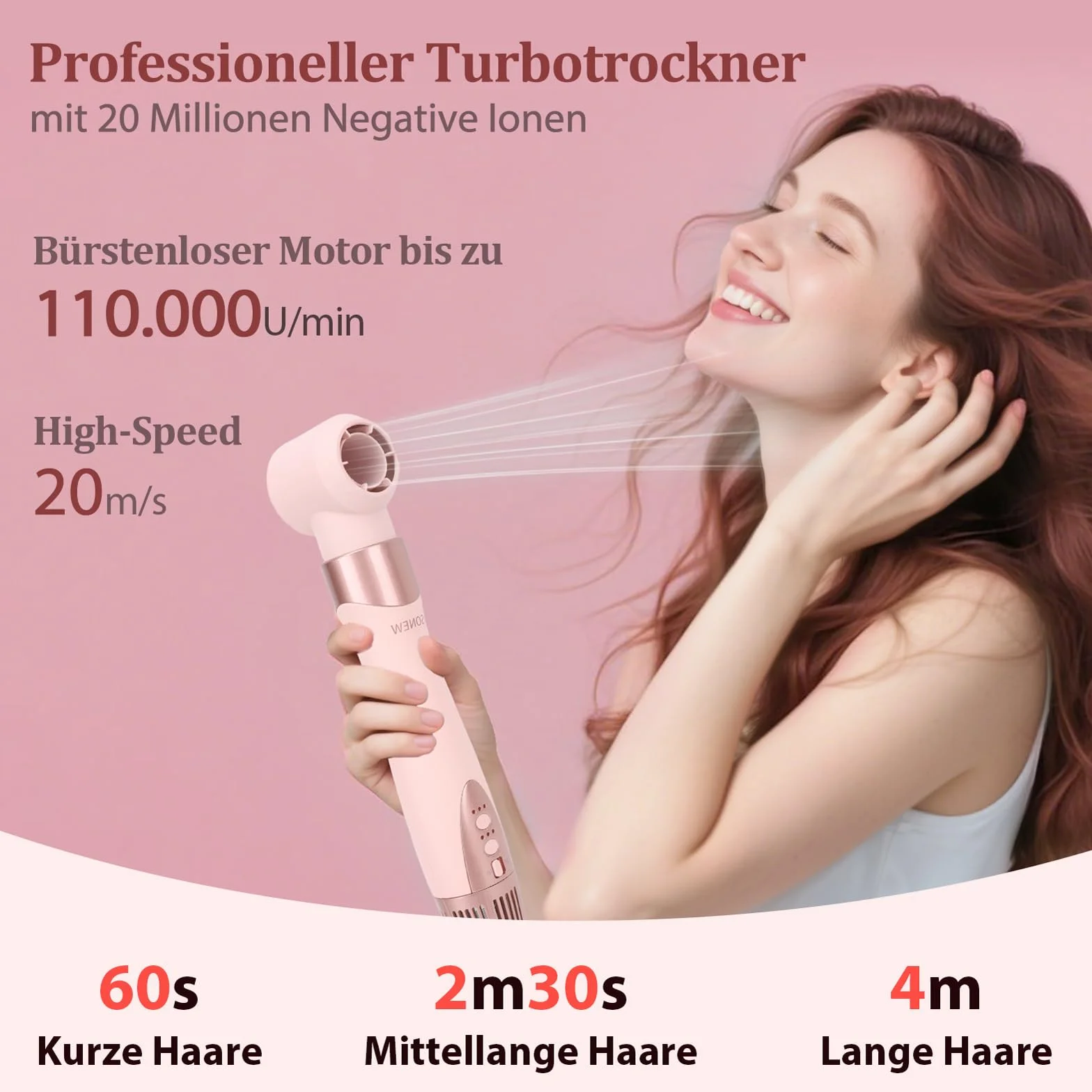 Sonew 6 w 1 FlexStyle Air Styling & Drying System, mocna suszarka i Multi-Styler z automatyczną lokówką (lewa i prawa), szczotka owalna, szczotka wygładzająca