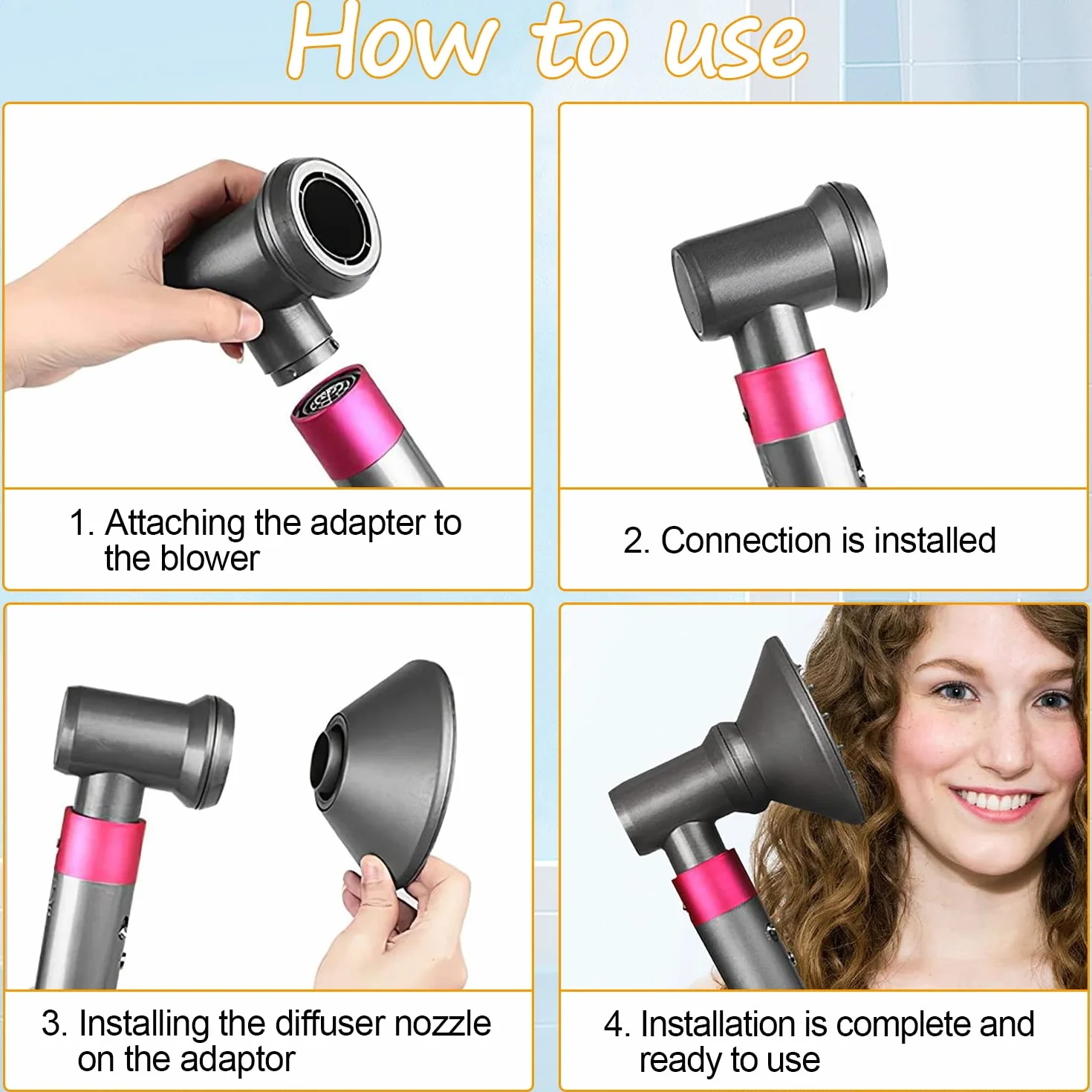 Dyfuzor do włosów adapter do Dyson Airwrap Styler HD03 HD08 HS01