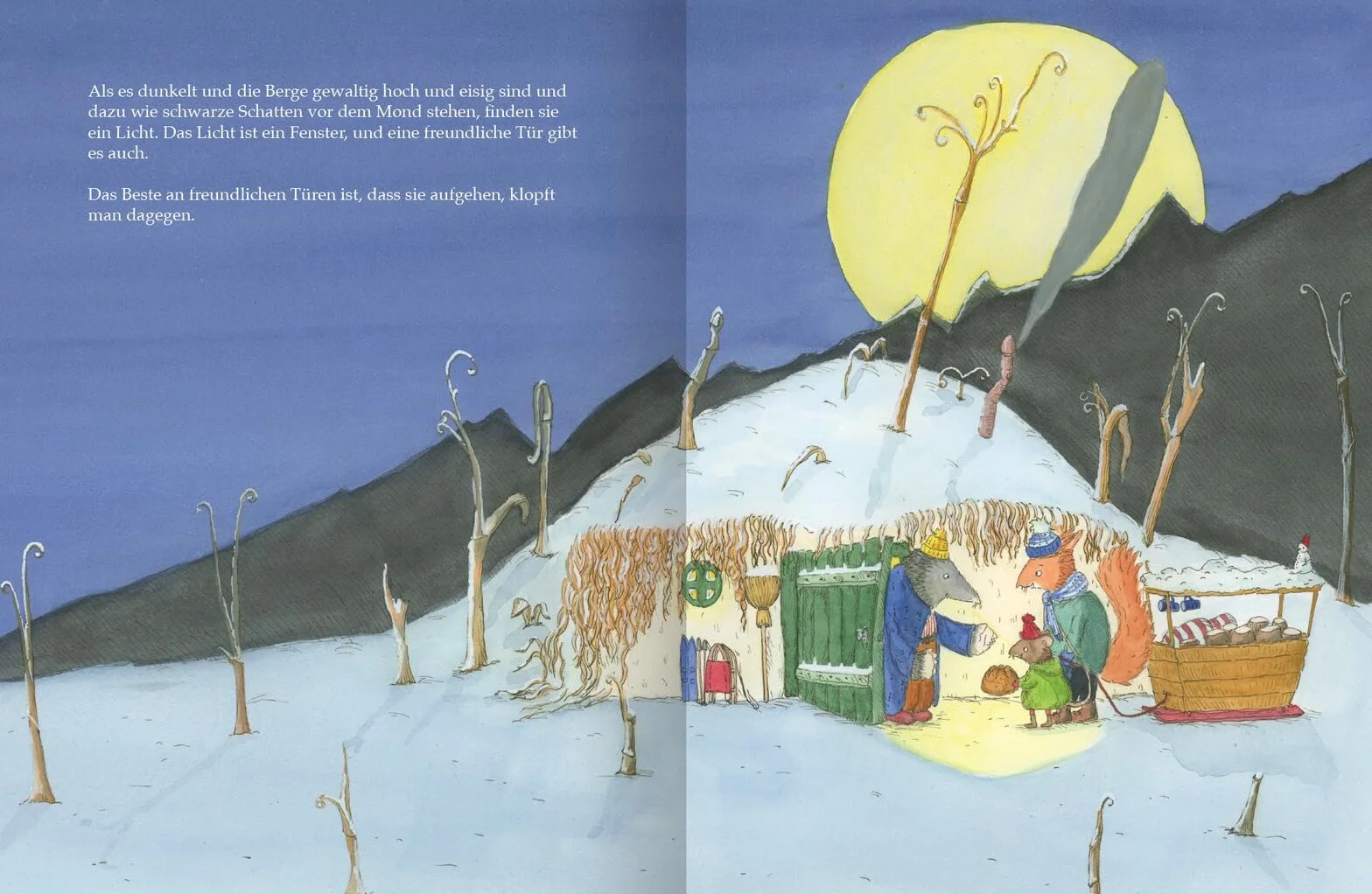 Maus und Eichhorn auf großer Winterreise