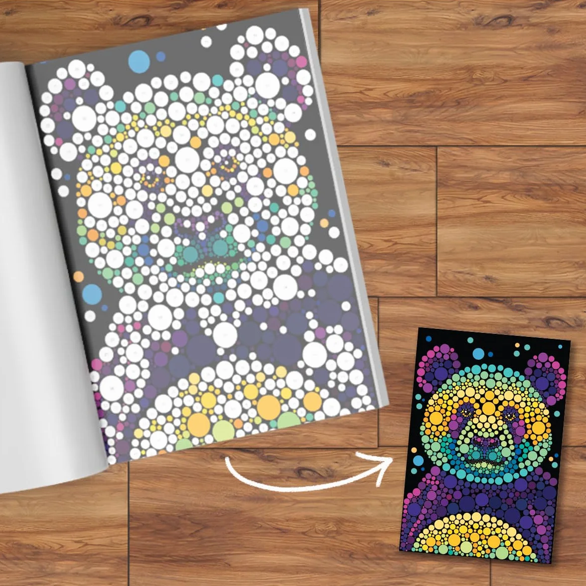 Sticker Dots: Wild Animals: Stunning Sticker by Numbers Challenges