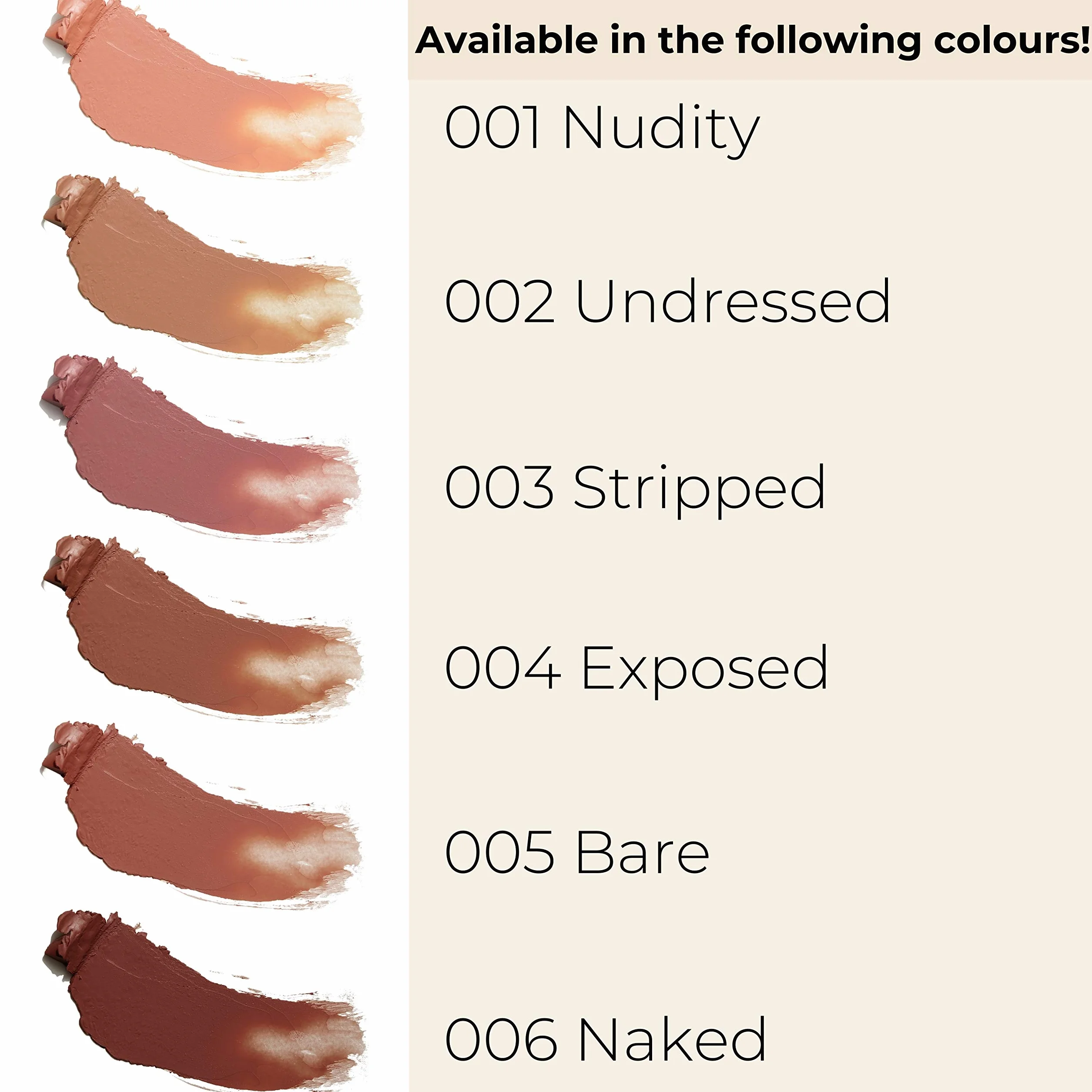 GOSH Lipstick Luxury Nude Intense Shades Natural Lips Nawilżająca Szminka Trwała Wegańska 003