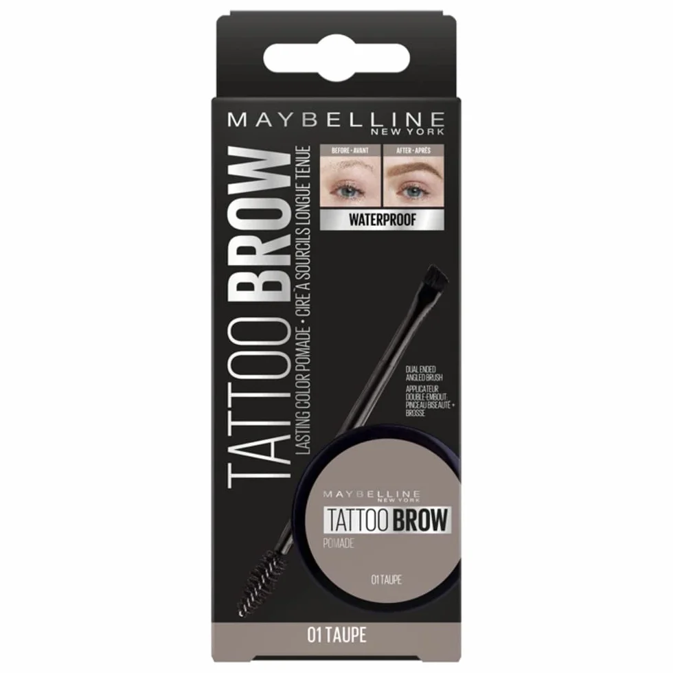 Maybelline Doniczka do brwi, tatuaż brwi, długi, pomada do brwi, taupe