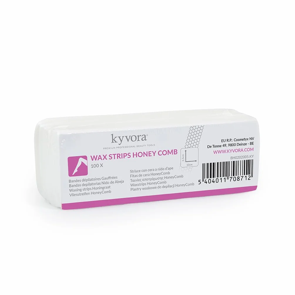 Taśmy z włókniny Kyvora do depilacji 100 szt. 3,5 cm x 10 cm mały rozmiar