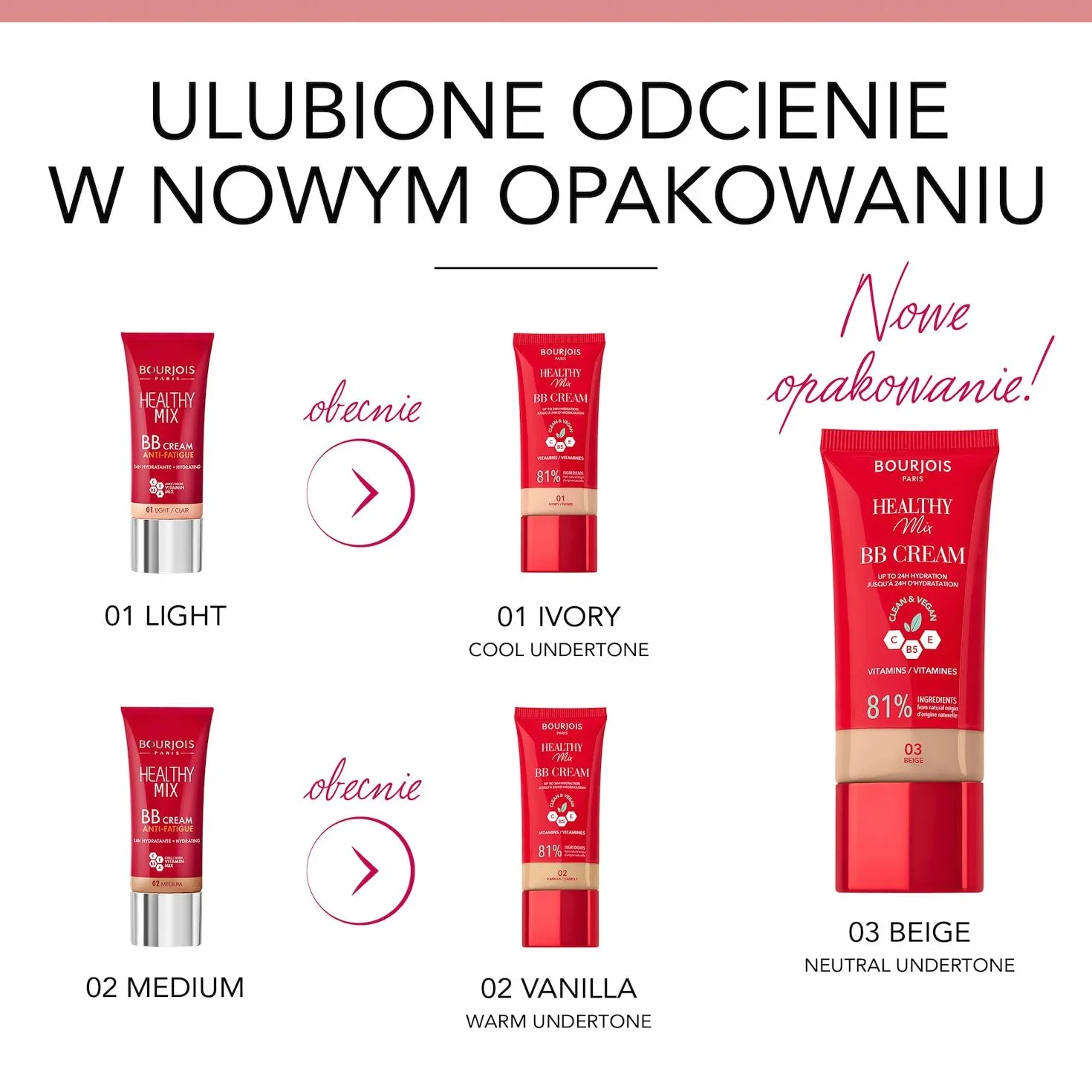 Bourjois Healthy Mix kryjący krem BB nr 03 Beige 30 ml