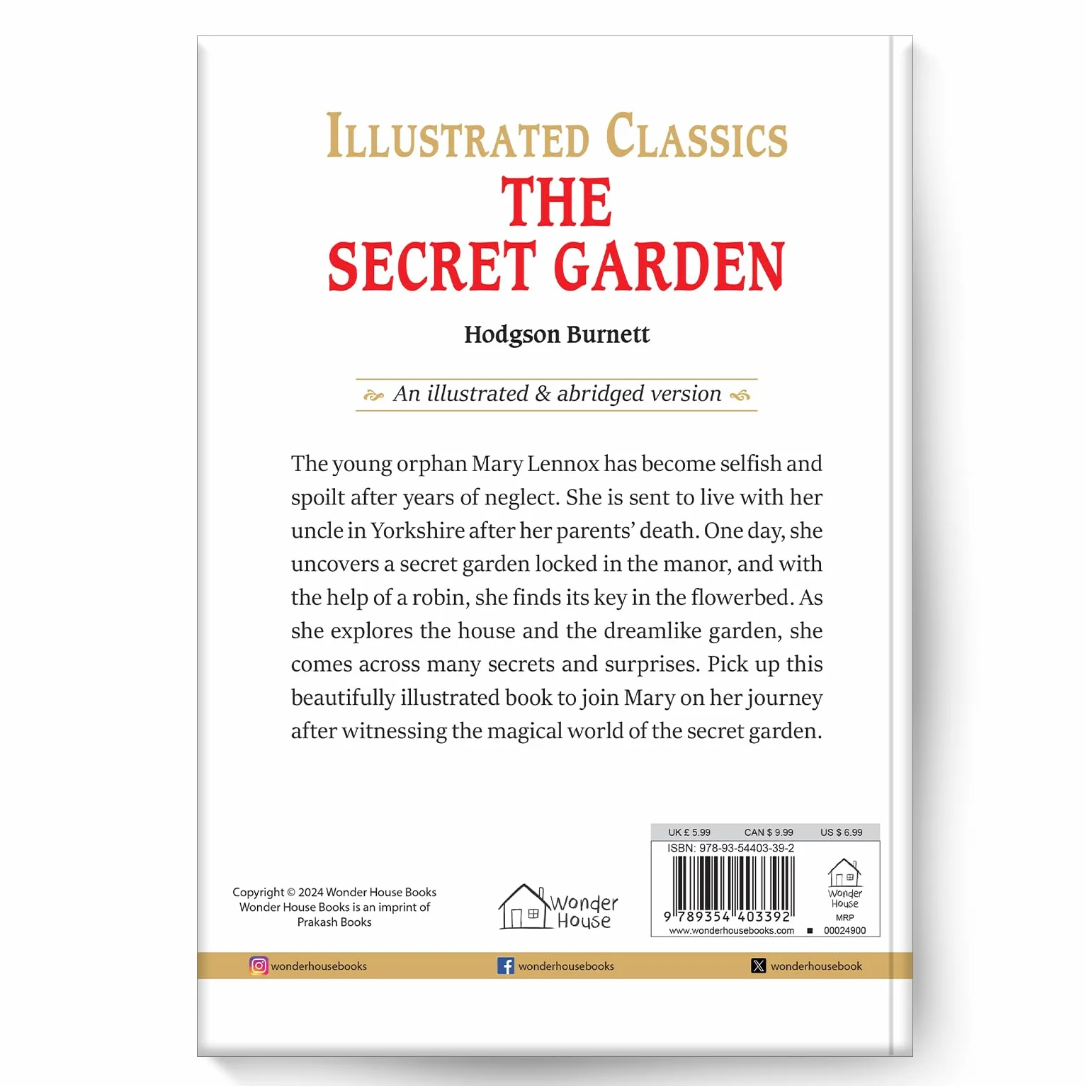 The Secret Garden (for Kids): Abridged and Illustrated