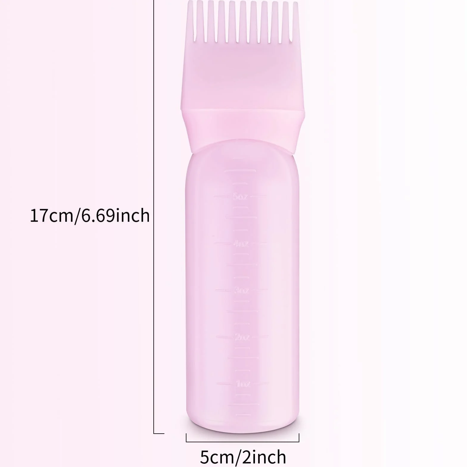 Aplikator z grzebieniem korzeniowym 170 ml do włosów szczotka z skalą farbowania