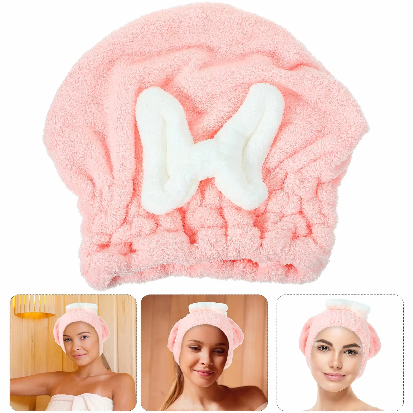 Szybkoschnący Turban Do Włosów z Mikrofibry Czapka Kąpielowa Chłonna i Delikatna Idealna Do Codziennego Użytku Domu i Podróży Minimalizująca Łamliwość i Puszenie Się Włosów