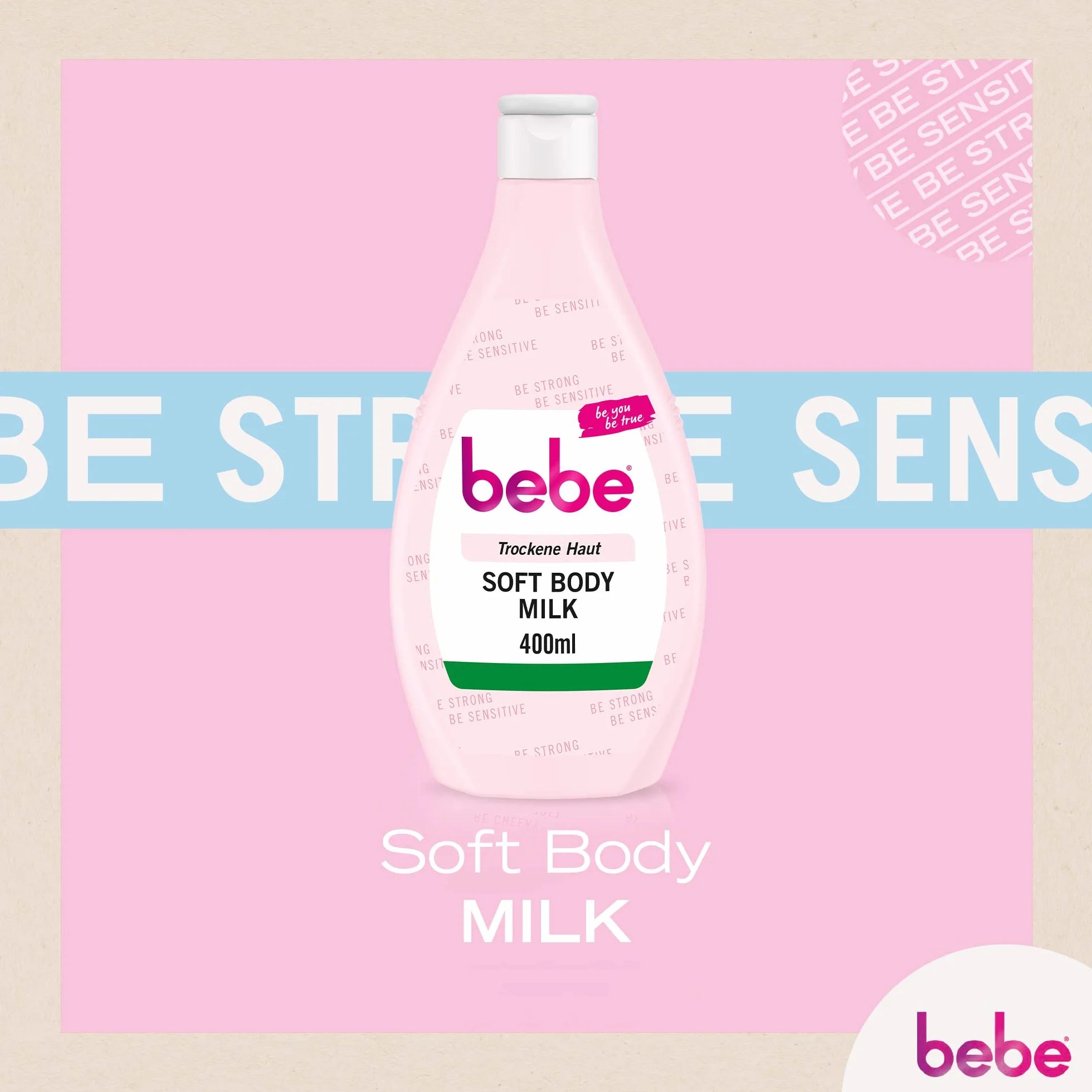 bebe Soft Body Milk balsam do ciała z olejkiem jojoba i pantenolem do suchej skóry