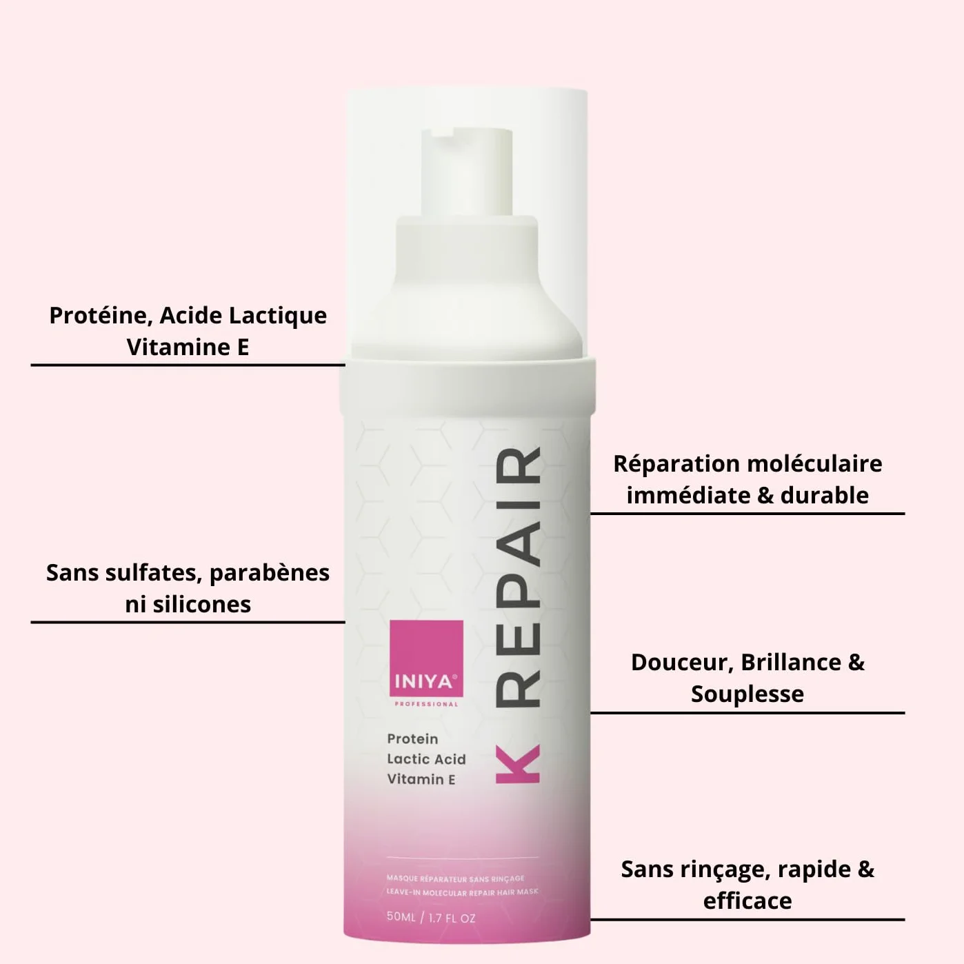 Iniya Professional K Repair 50ml Onix B.otox Pielęgnacja Włosów 1KG