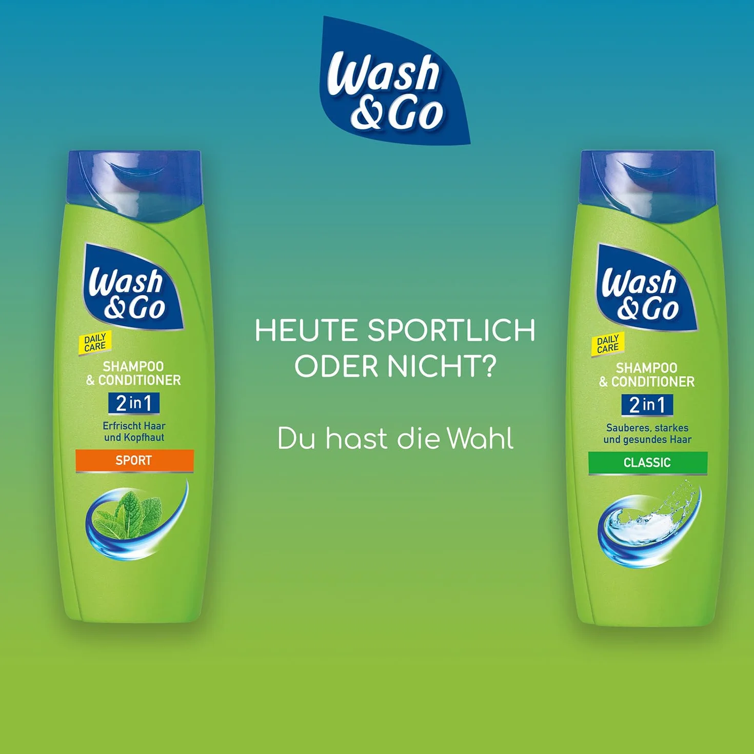 Wash&Go Sport Szampon Przezroczysty 400 ml Codzienna pielęgnacja włosów